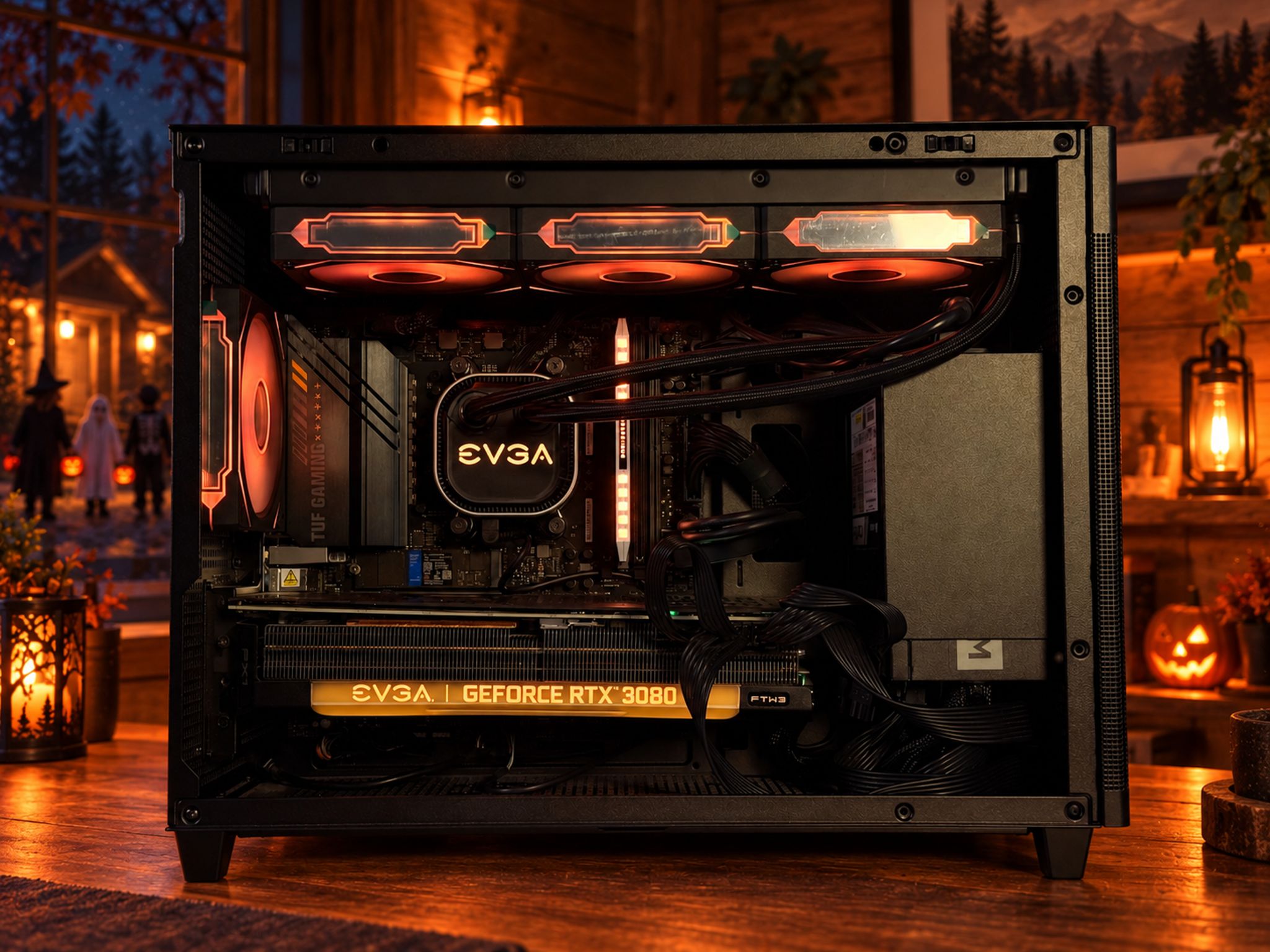 🎃LANTERN Gaming PC | RTX 3080 TI | Ryzen 7 9700X | 32GB DDR5 | 1TB NVME | WIFI + BT | FREE SHIPPING