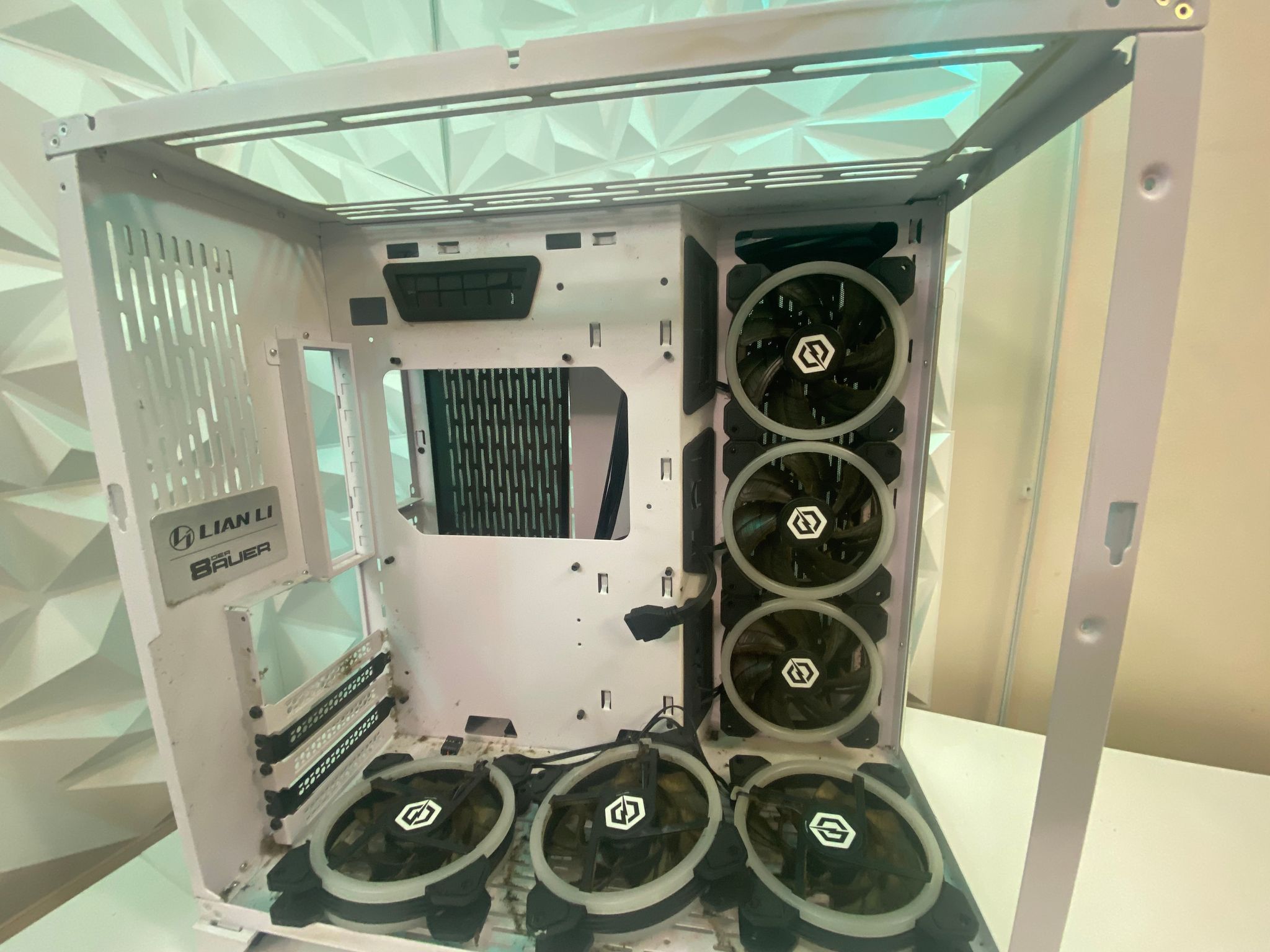 CyberPower White ATX PC Case – Bad Condition (As-Is)