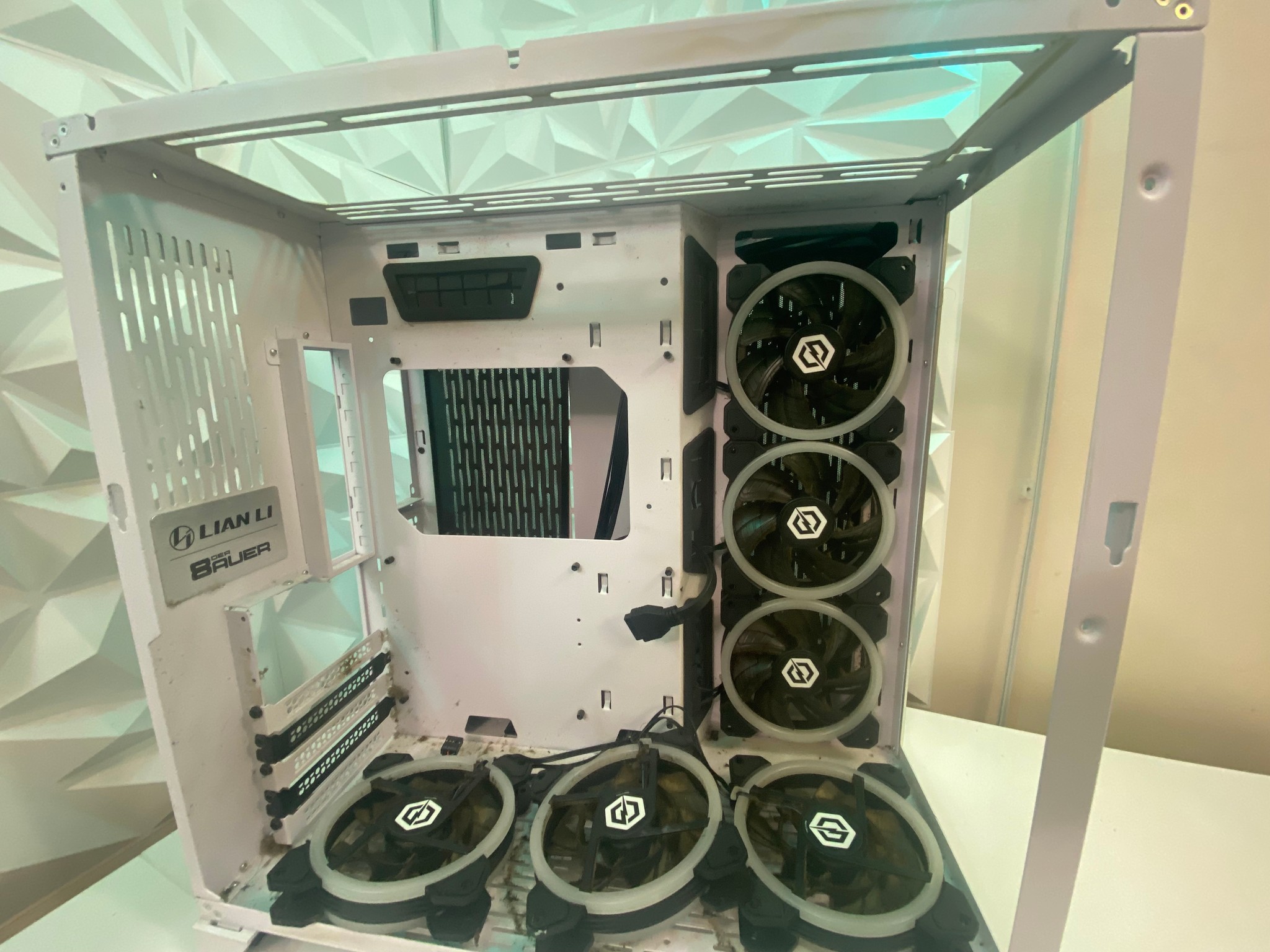 CyberPower White ATX PC Case – Bad Condition (As-Is)