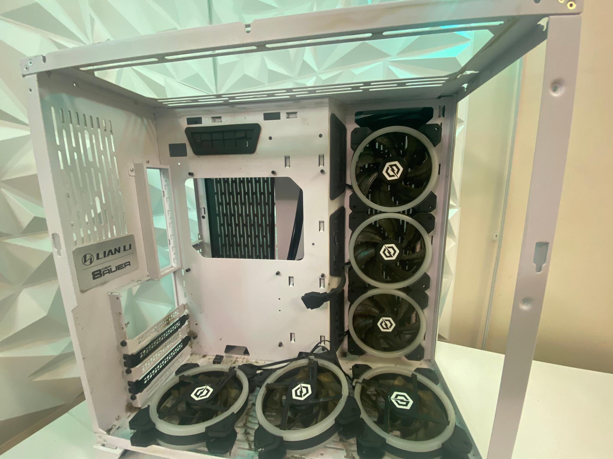 CyberPower White ATX PC Case – Bad Condition (As-Is)