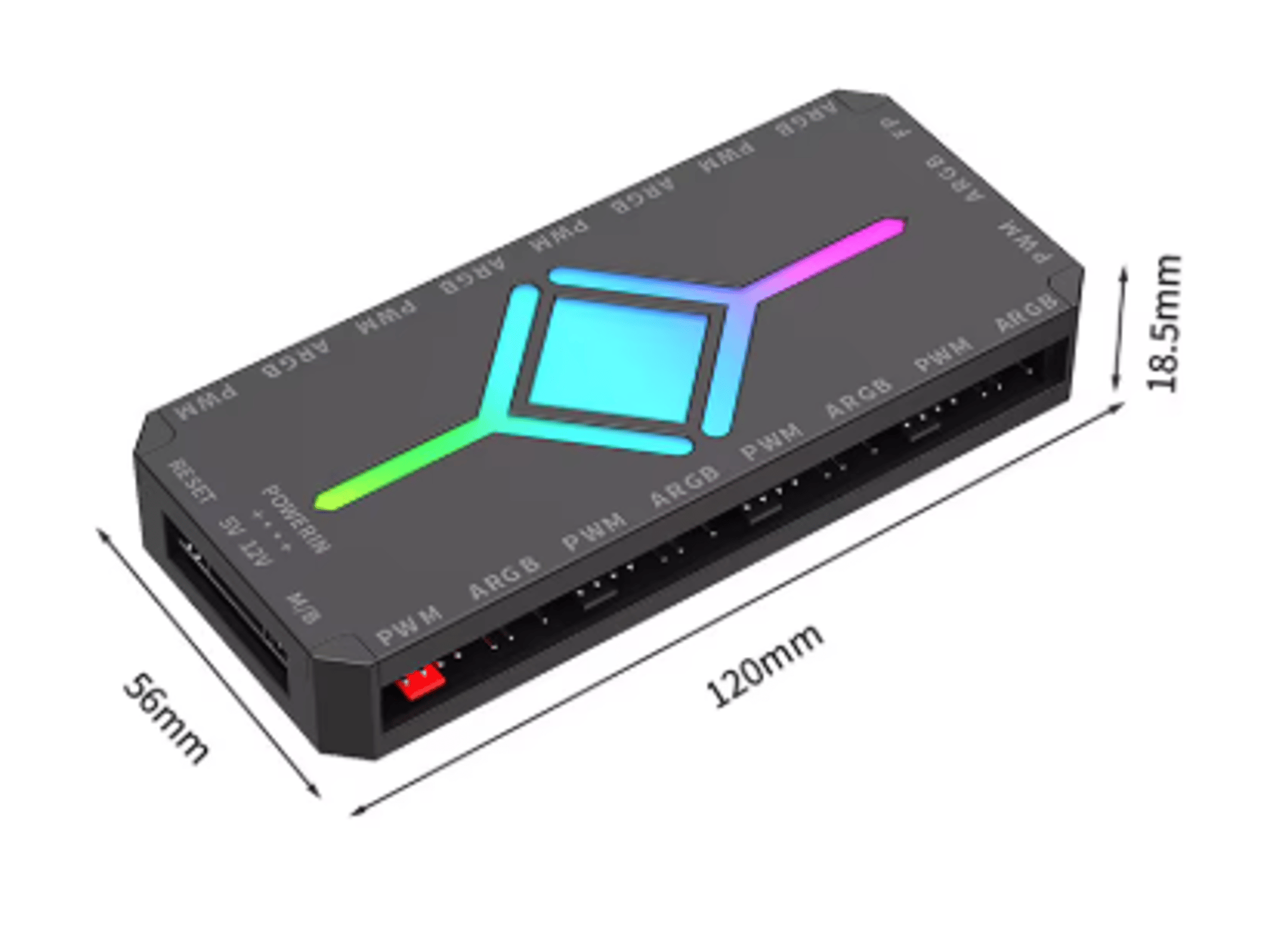 ARGB/PWM Dual-Purpose Hub Motherboard Synchronization SATA