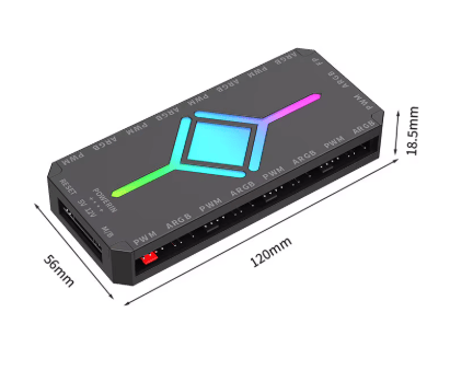 ARGB/PWM Dual-Purpose Hub Motherboard Synchronization SATA