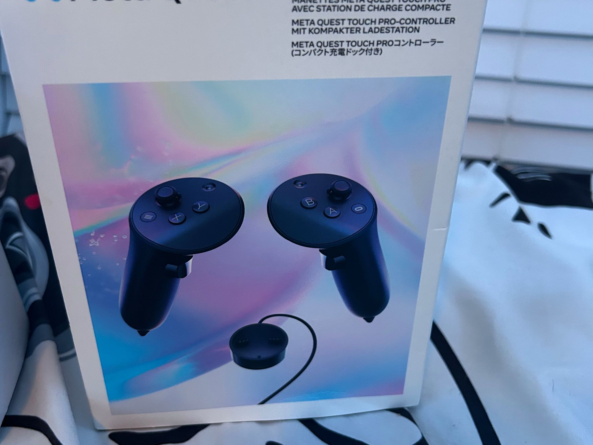 Meta quest 2 with Meta quest pro controllers and accesories