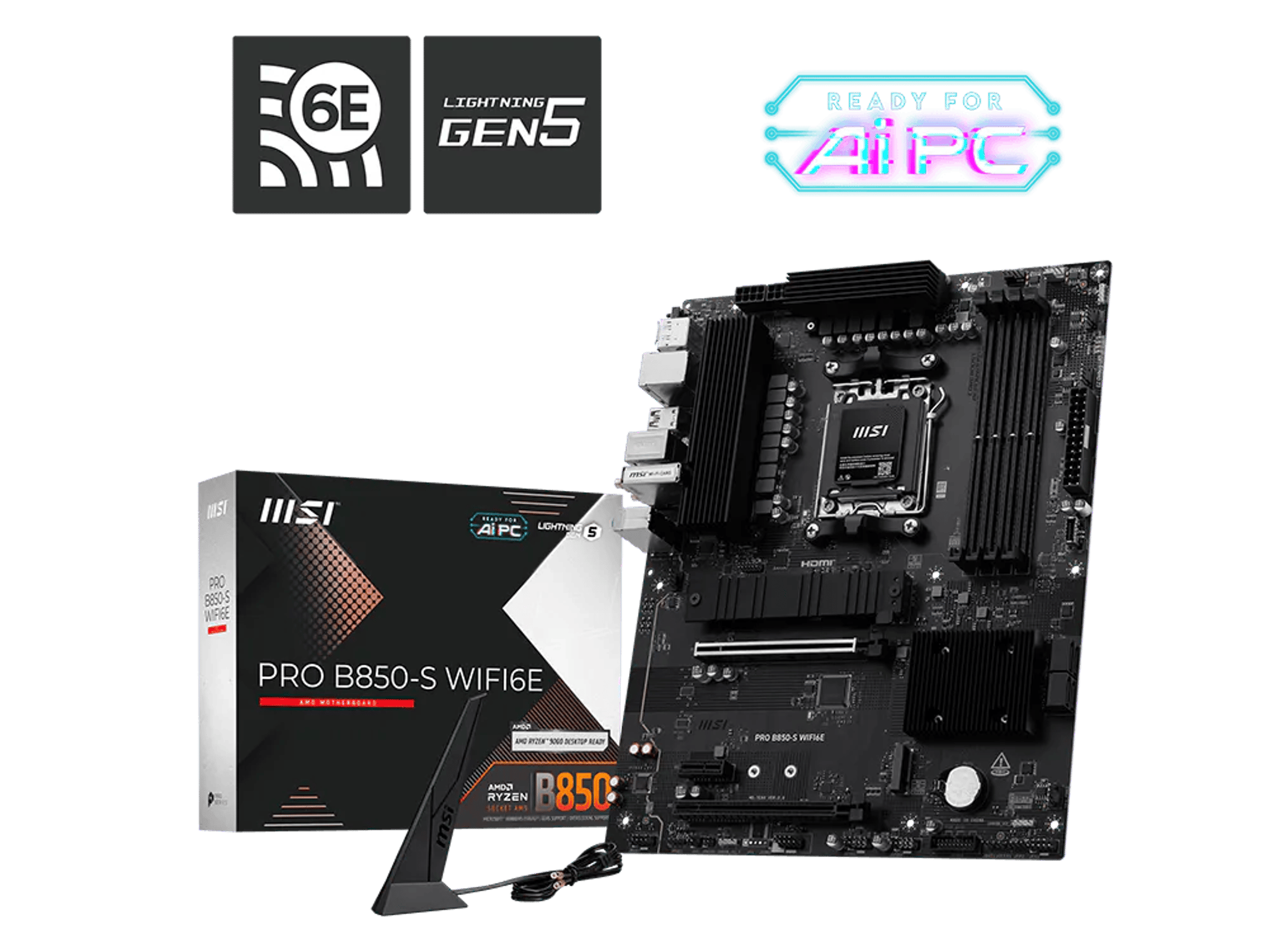 RYZEN 5 7500X3D Combo - MSI PRO B850-S Motherboard