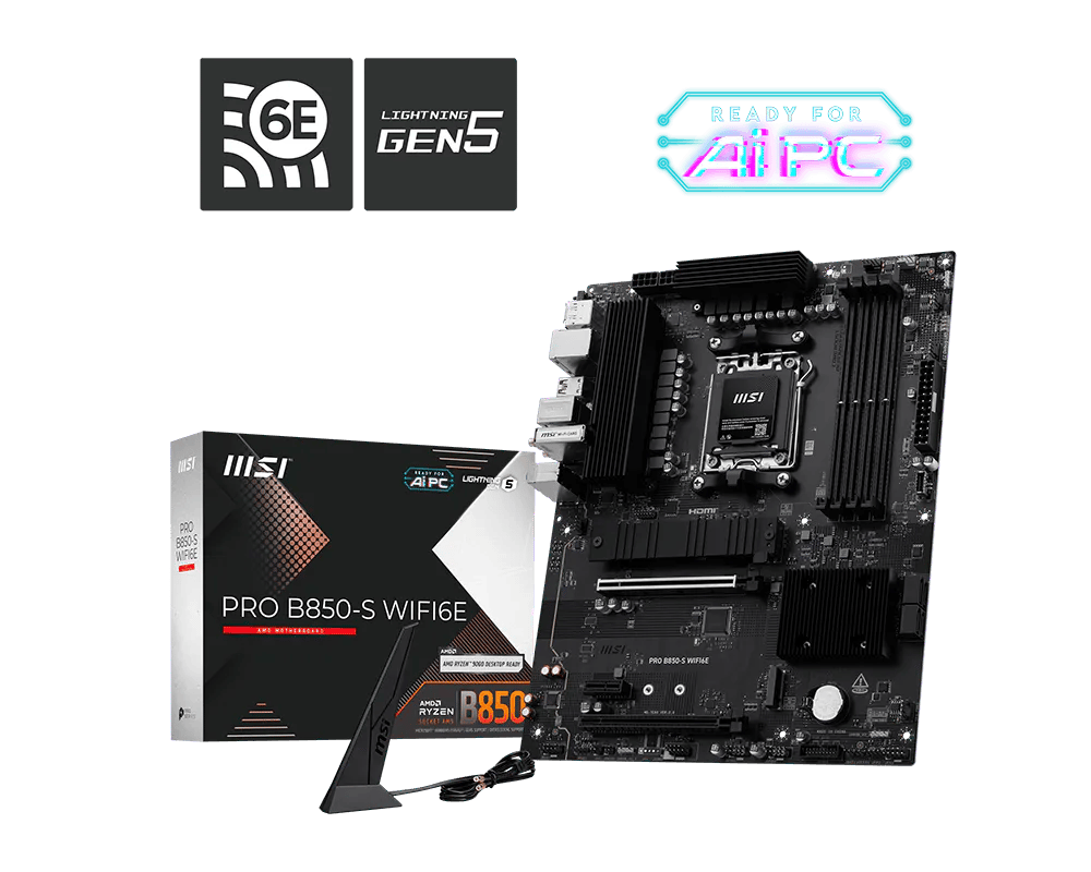 RYZEN 5 7500X3D Combo - MSI PRO B850-S Motherboard