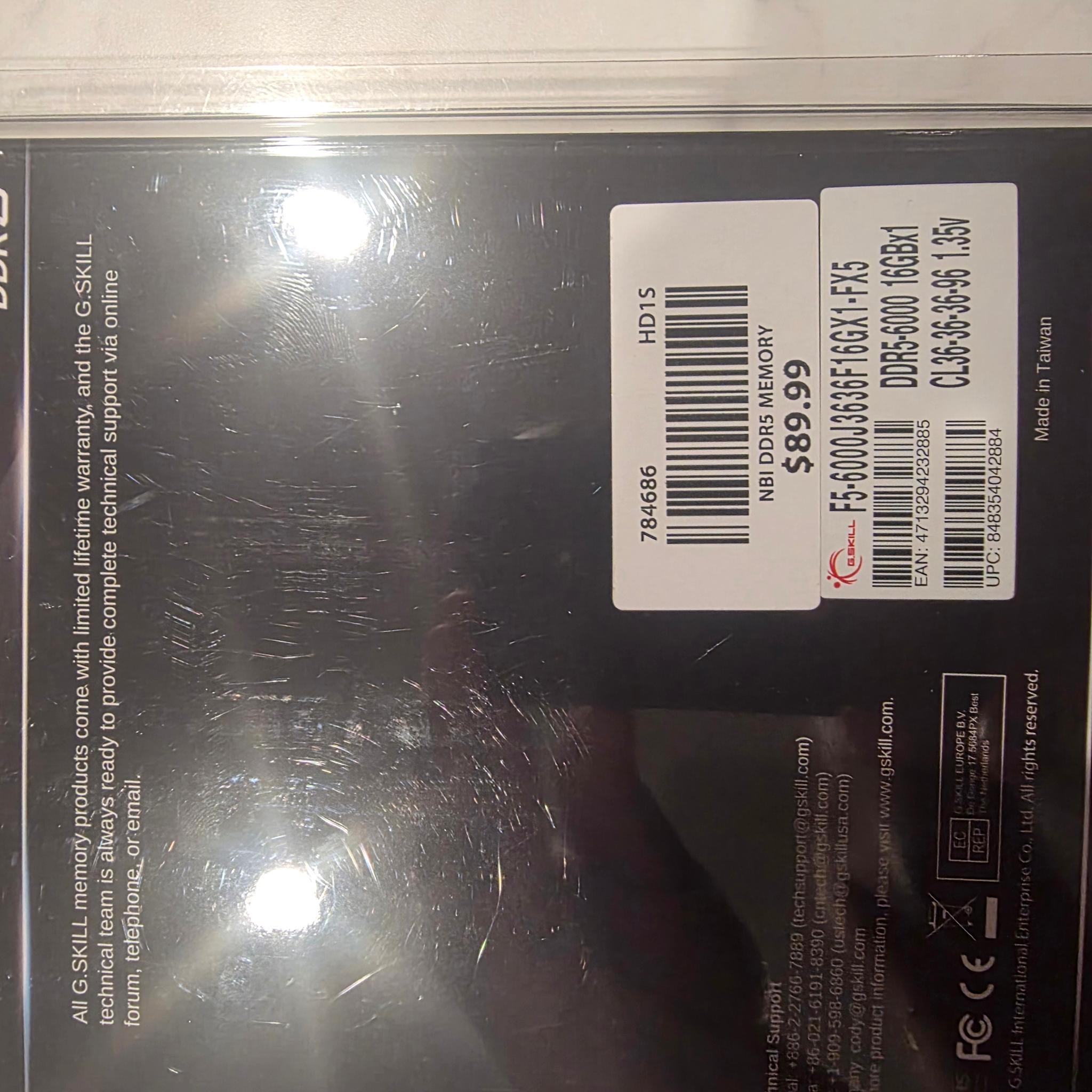 32gb ddr5 flare x 6000