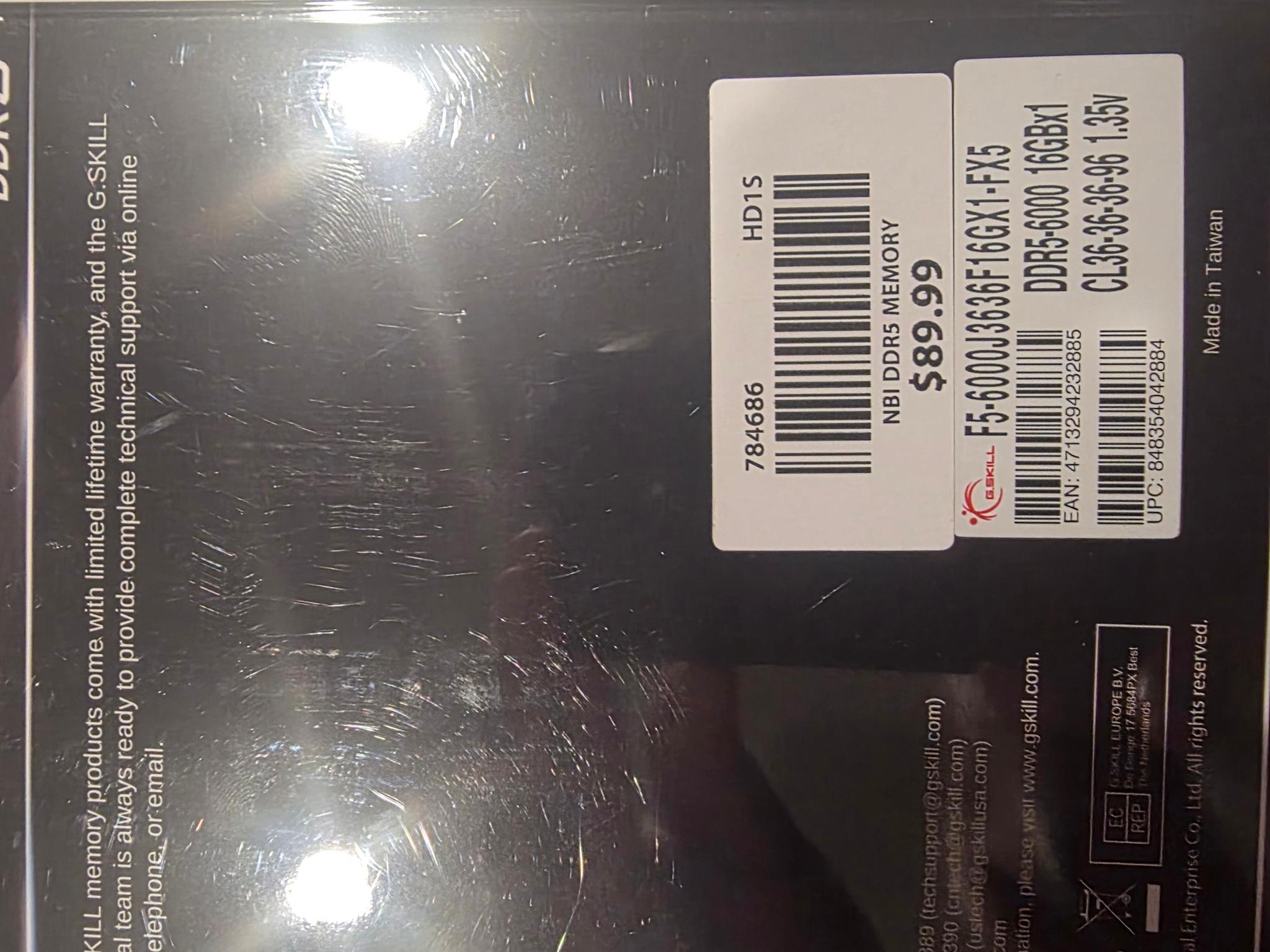 32gb ddr5 flare x 6000