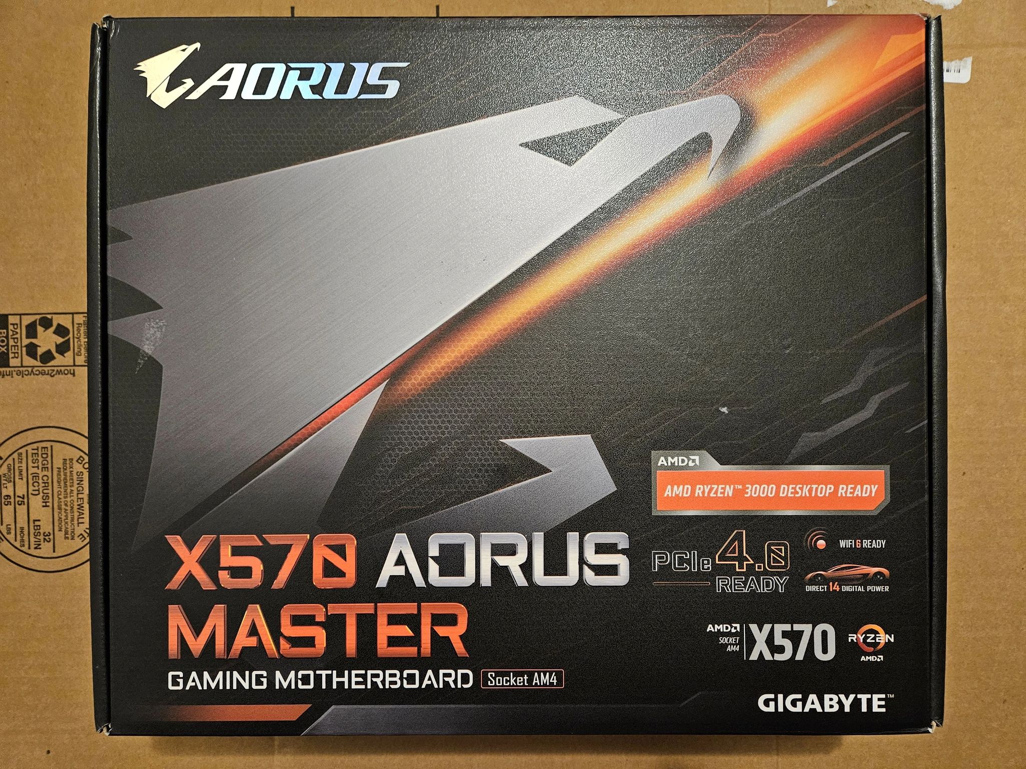 Gigabyte Aorus X570 Master - Socket AM4 - WiFi -USED