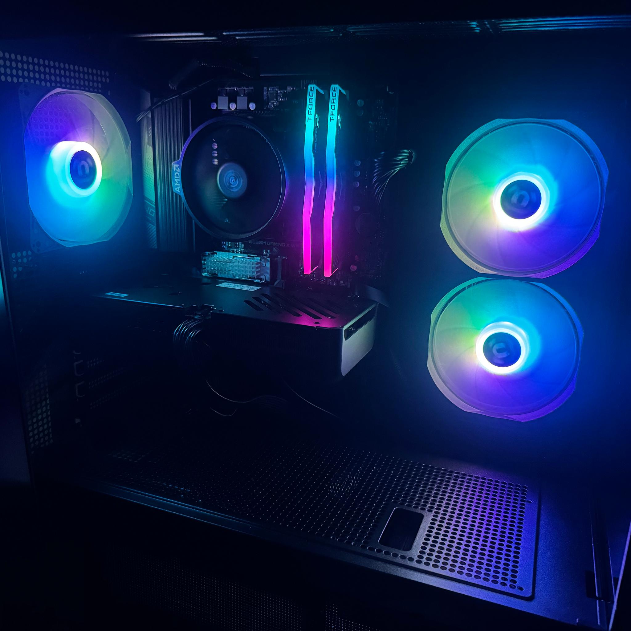 🔥 Custom Gaming PC | RTX 5060 | Ryzen 5 5500 | 1TB NVMe SSD | Wi-Fi 6