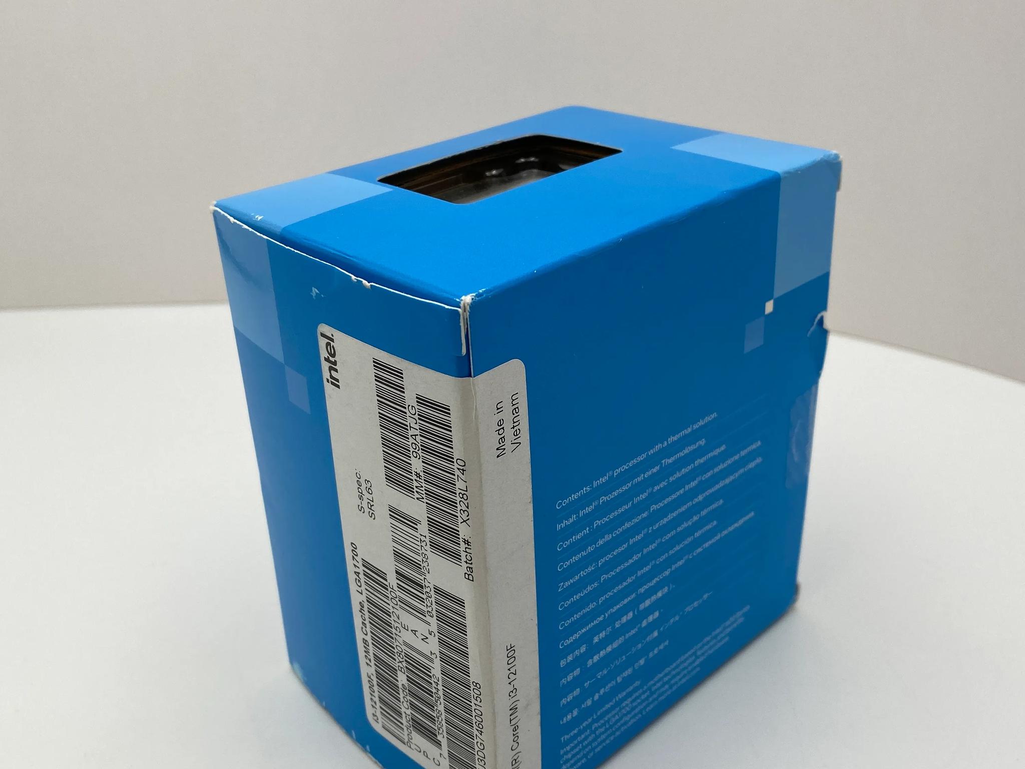 Intel Core i3-12100F (12th Gen) CPU: LGA 1700, 10nm, 4C/8T, 3.3GHz Base, 4.3GHz
