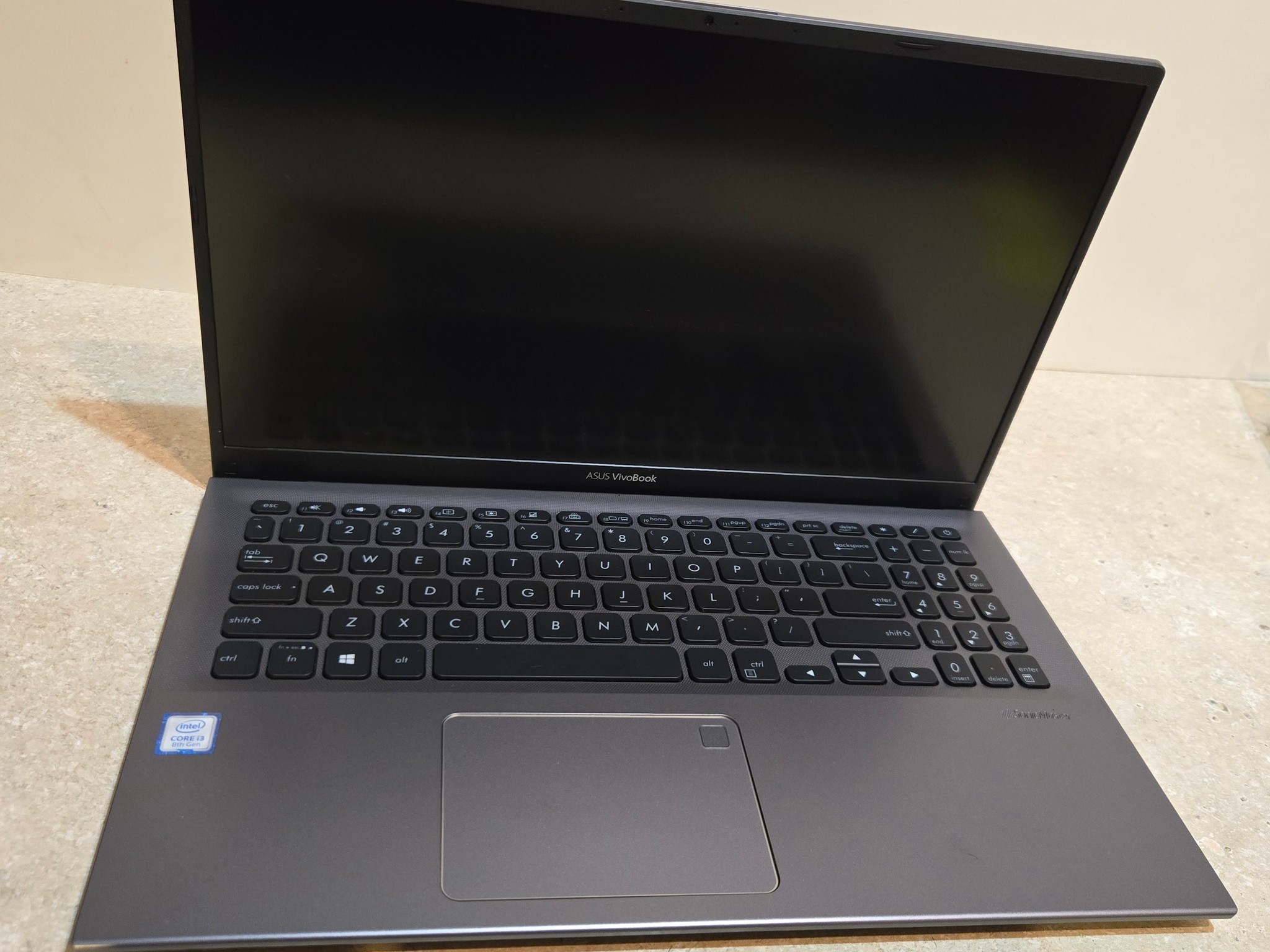 Asus VivoBook 15.6" Laptop - intel i3 - 128gb Storage - Model F512F