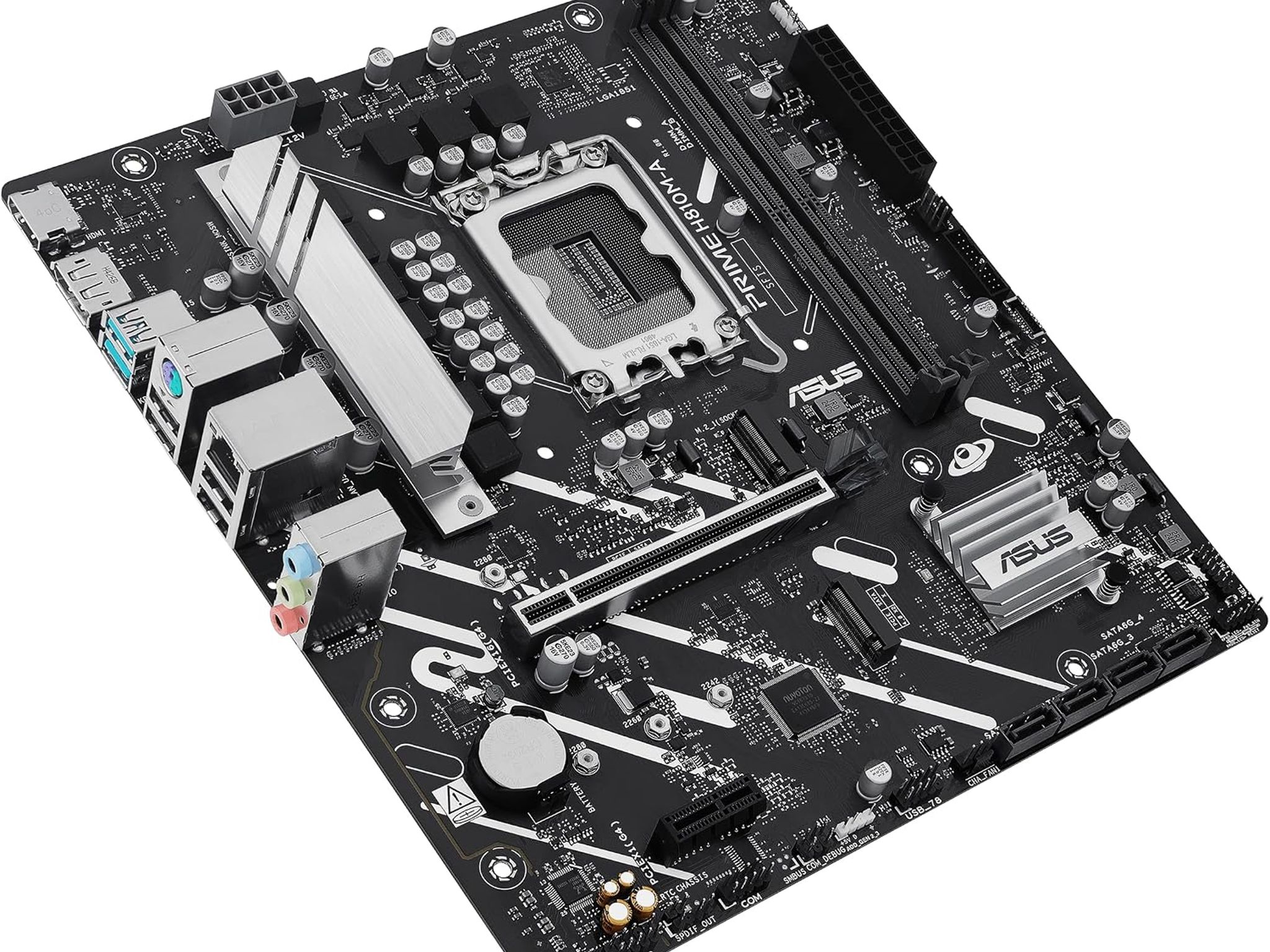 ASUS PRIME H810M-A Intel H810 LGA 1851 microATX DDR5 Desktop Motherboard