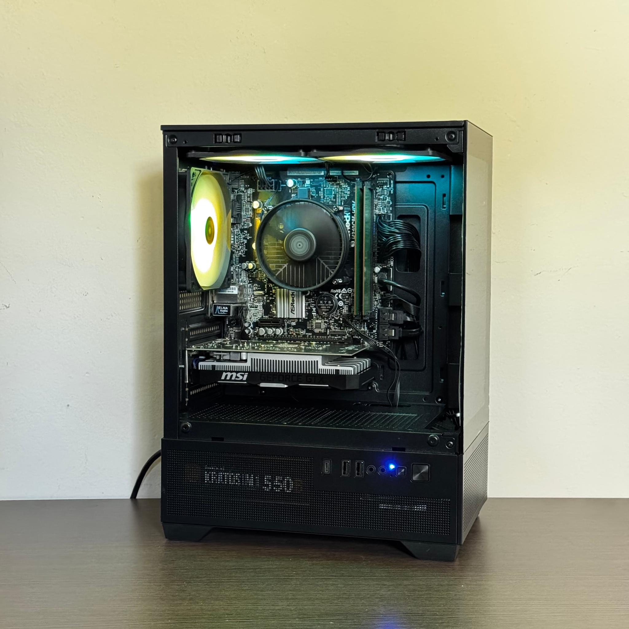 1080p Gaming PC | Intel i3-9100F | GTX 1650 4GB | 16GB RAM | 1TB HDD + 256GB SSD