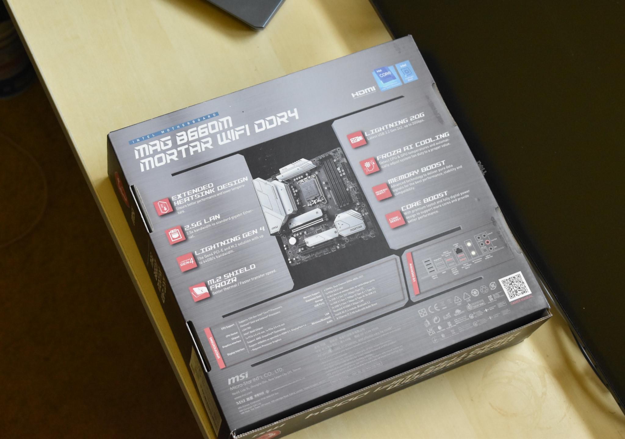 MSI B660 Mortar Wifi DDR4 Intel MATX Motherboard