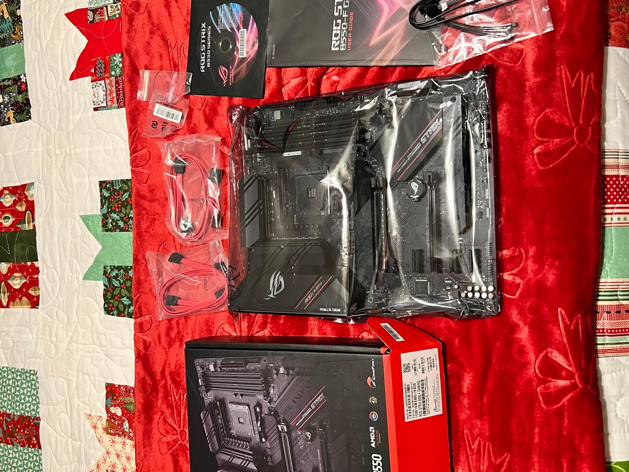 Used ASUS ROG STRIX B550-F AM4 motherboard
