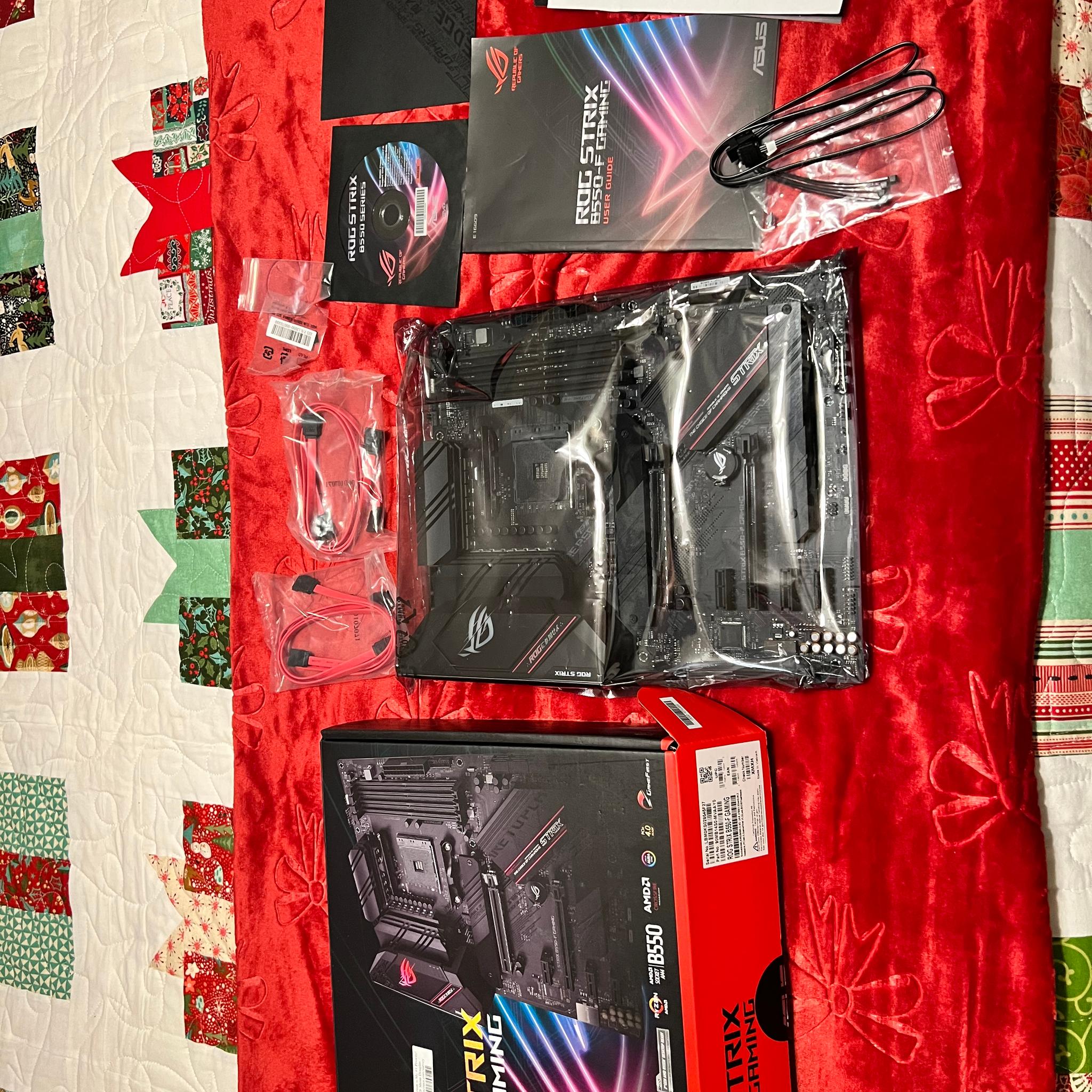 Used ASUS ROG STRIX B550-F AM4 motherboard