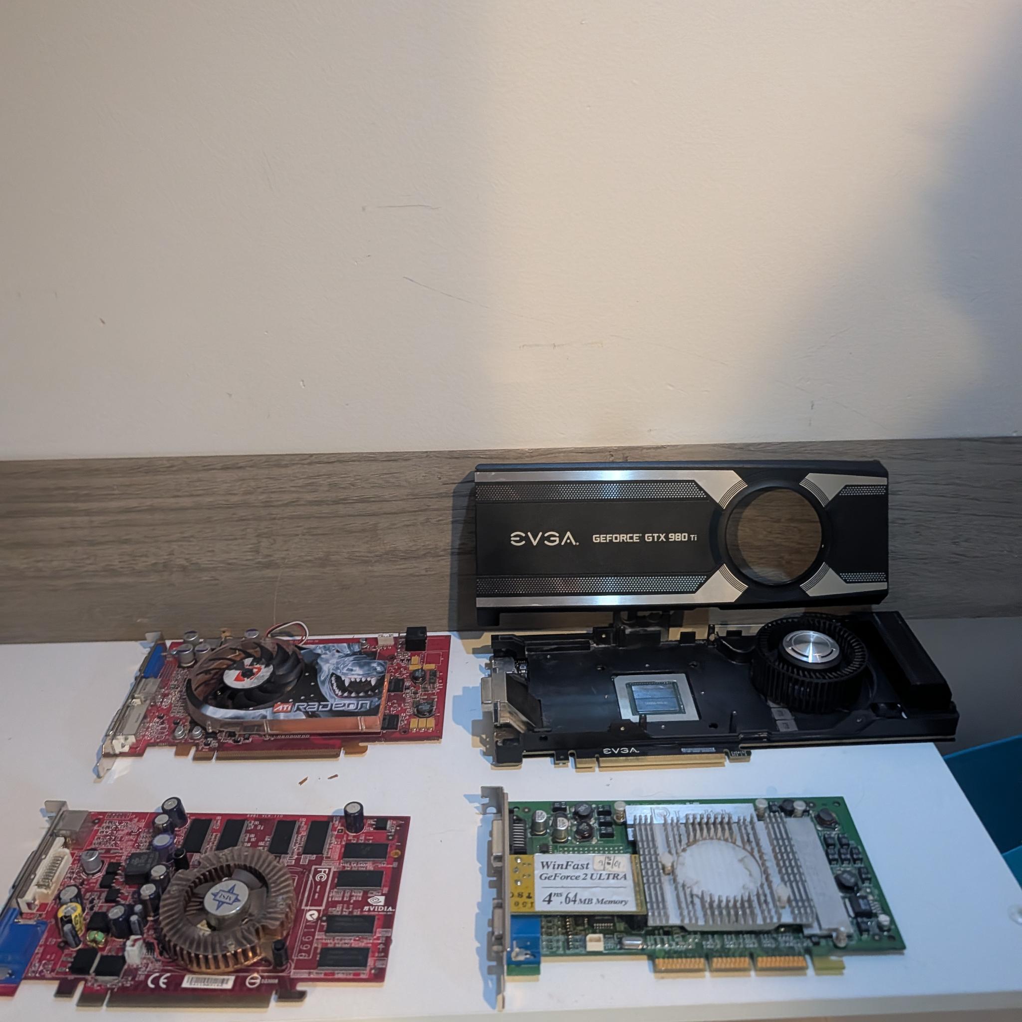 GTX 980 TI GEFORCE 6600 GeForce 2 ultra AMD X800 Bundle READ