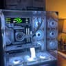 * 		4070 ti super, 7900x, 32GB ram, 2TB Nvme, lian li all white pc build