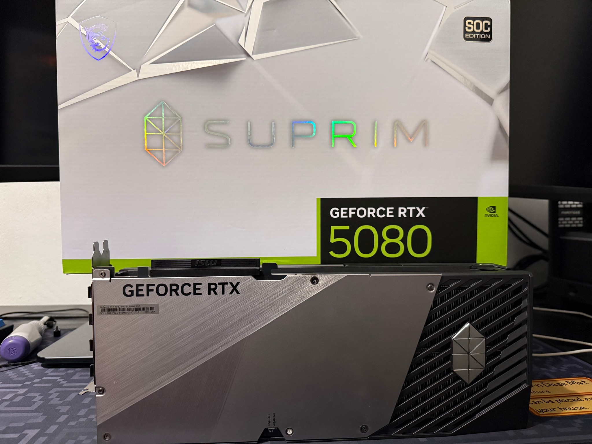 MSI GeForce RTX 5080 16G SUPRIM SOC