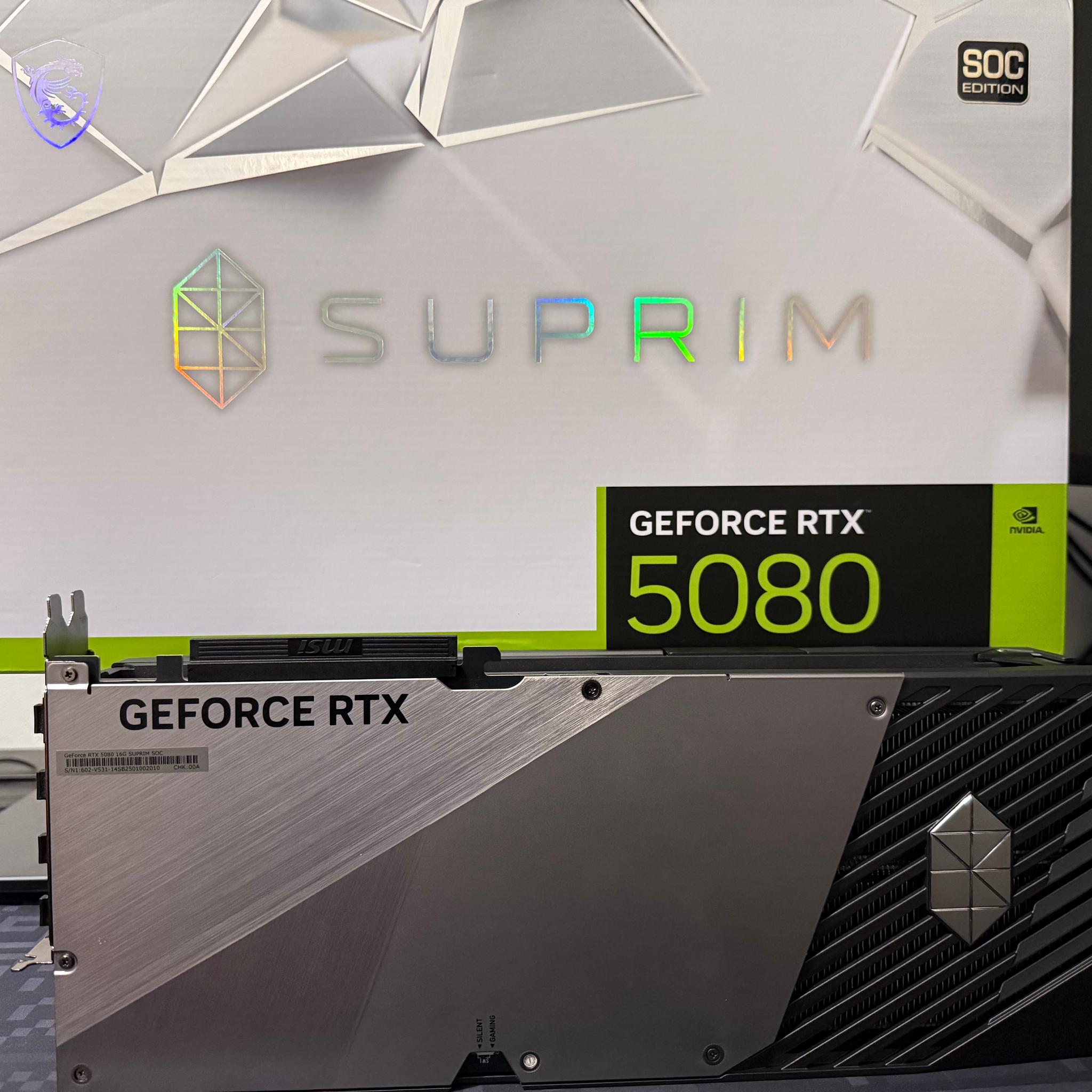 MSI GeForce RTX 5080 16G SUPRIM SOC