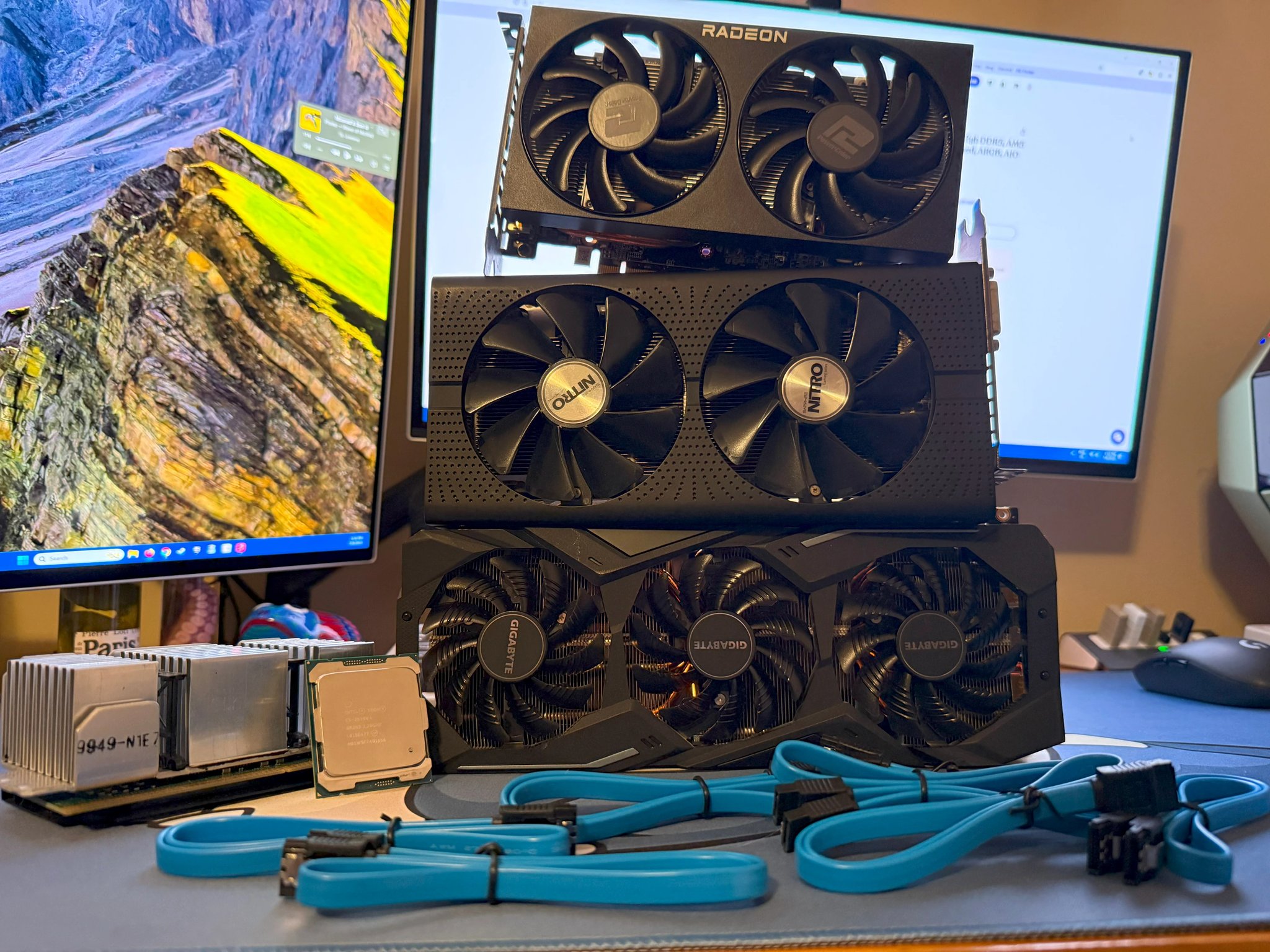 GPU Fort Stacking Kit! At least 3 GPUs you can stack and play games with!