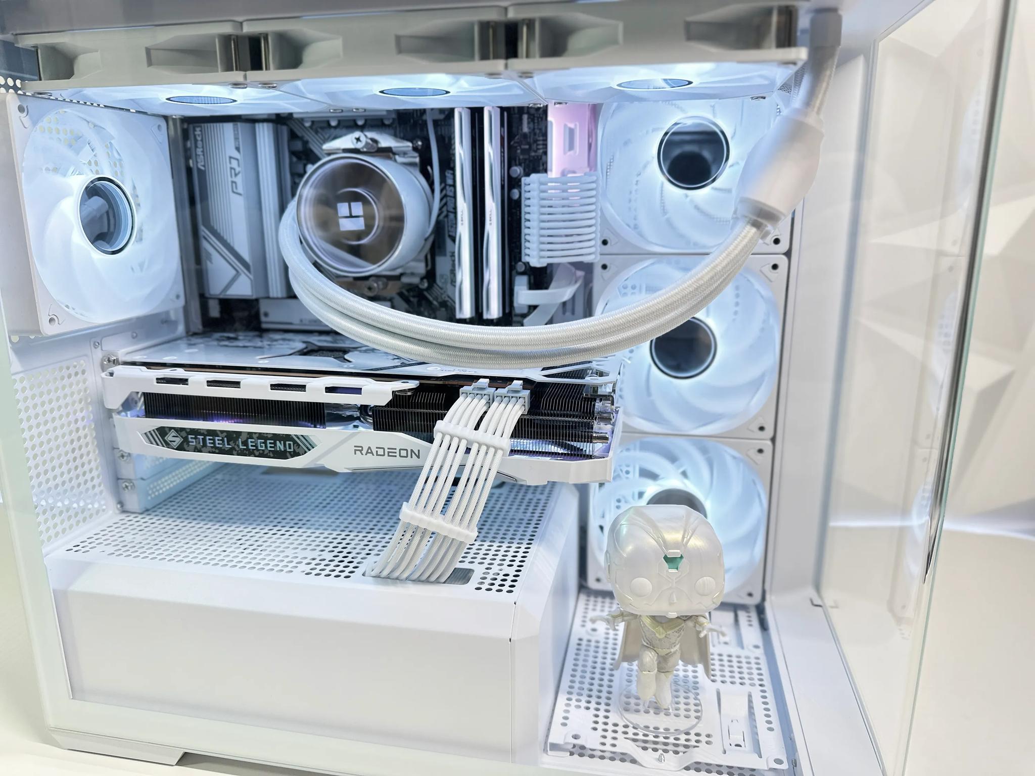 🤍👁️‍🗨️Liquid Cooled Gaming PC◊AMD RX 7800 XT 16GB◊AMD Ryzen 5 7500F◊32GB DDR5◊1TB SSD