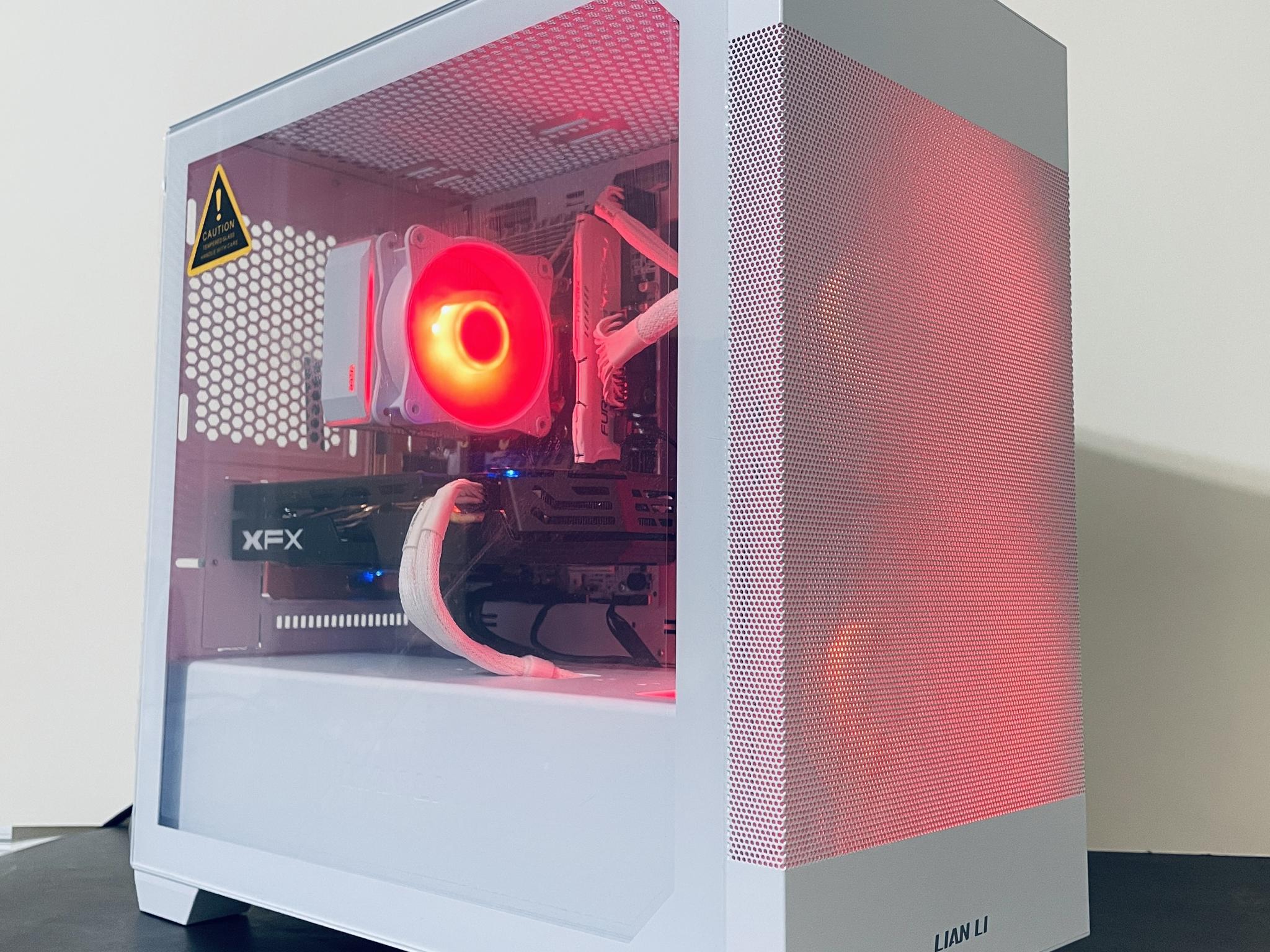 ⚡Great Value White Gaming PC - Intel Xeon 10-cores ● 16GB RAM ● 512GB SSD ● Wi-Fi ● AMD RX 580 8GB