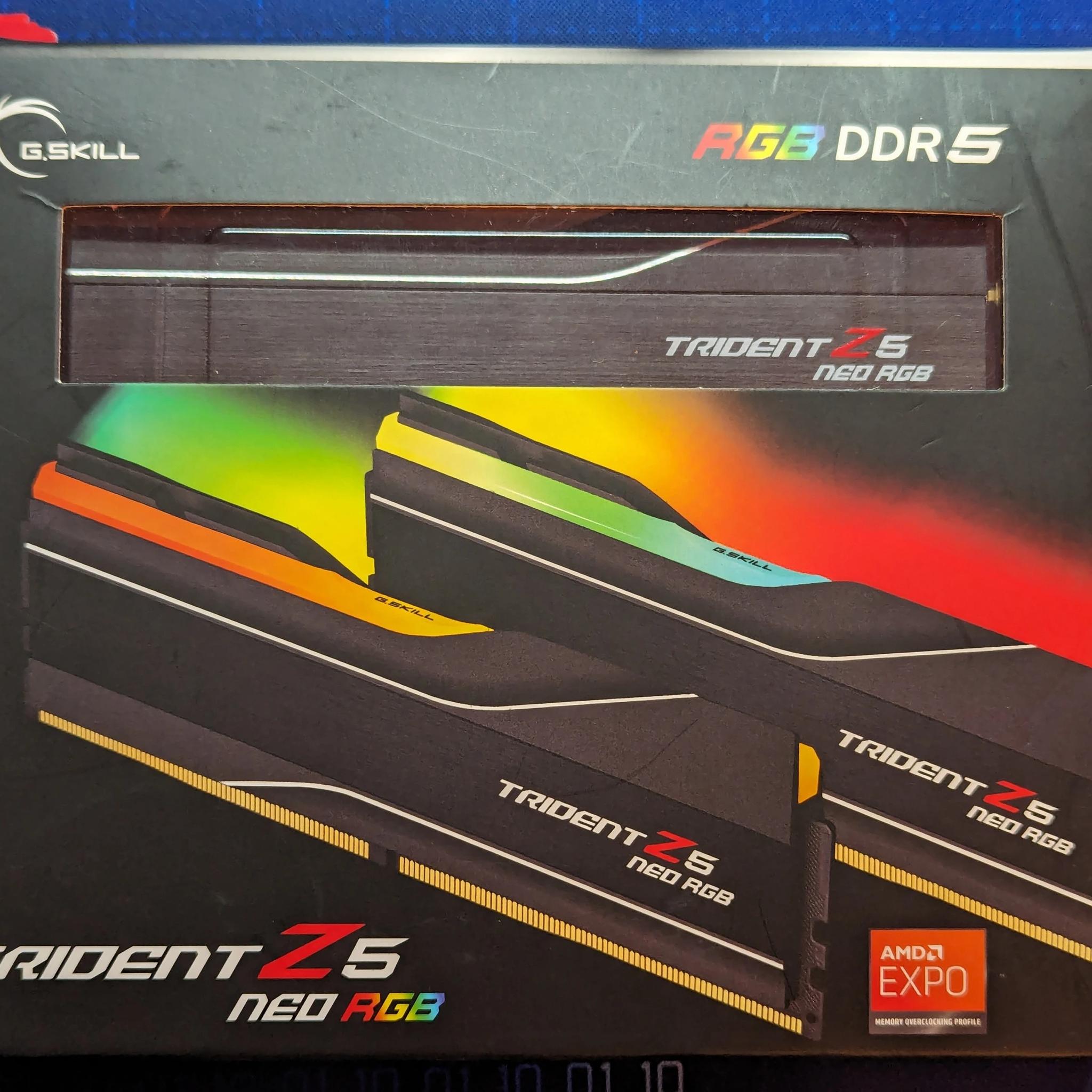 G-skill ddr5 6000 cl 30 amd expo RGB