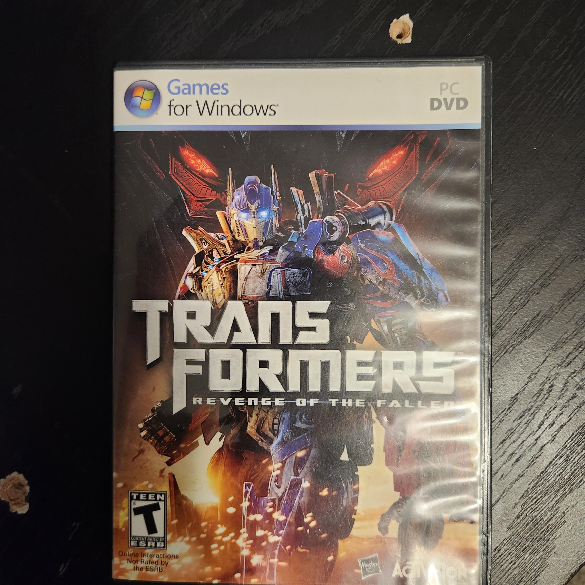 Transformers Revenge of the fallen PC DVD computer game