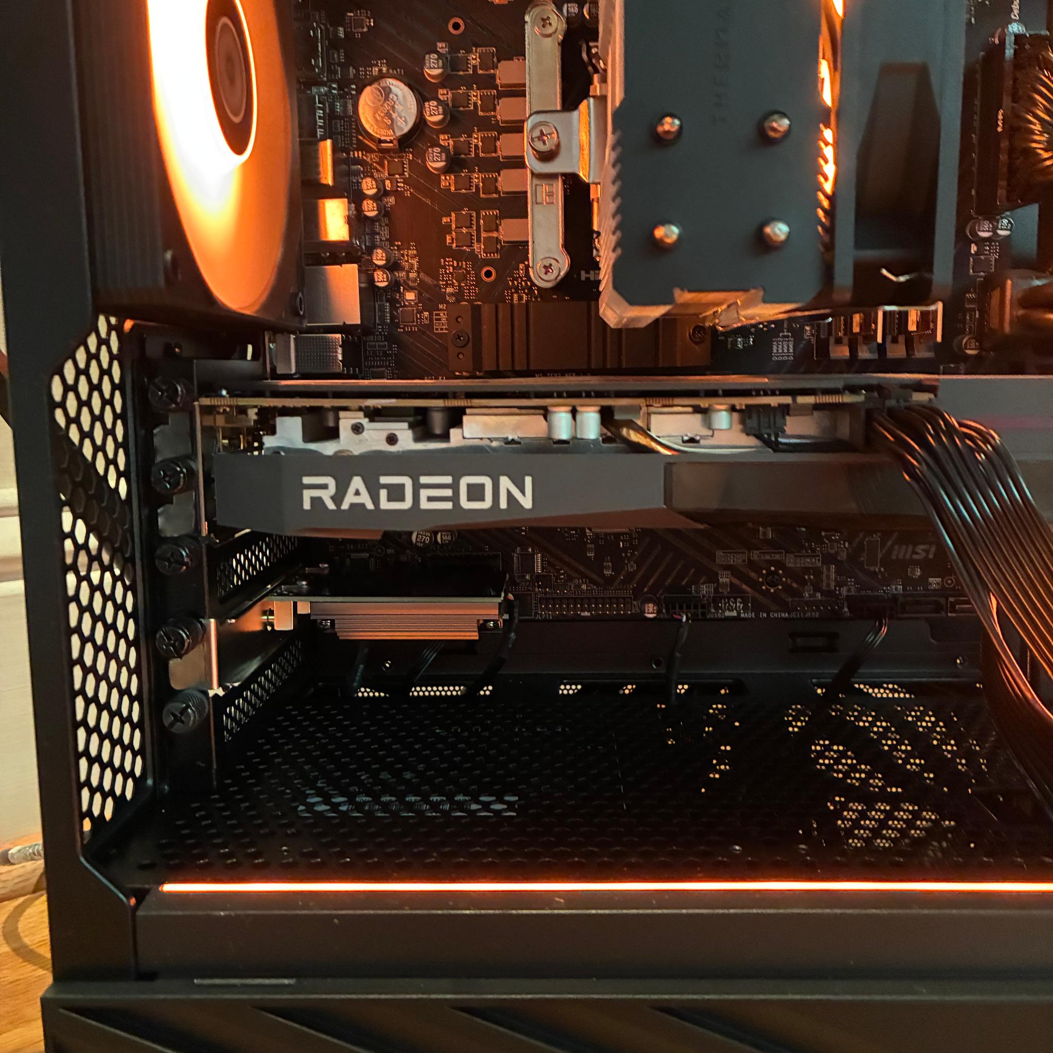 RX 6600 12100F 32GB RAM 1TB Samsung NVME SSD WIFI 6E Windows 11 Custom RGB Gaming PC