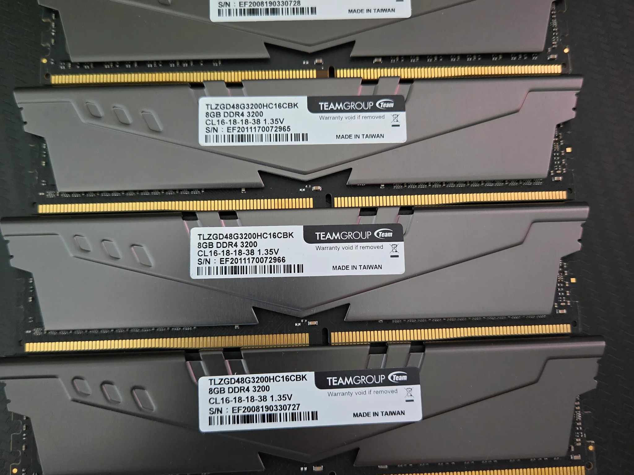 T-Force 32GB (4x8GB) DDR4 3200MHz ram kit