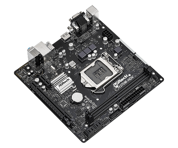 ASRock H370M-HDV Intel LGA 1151 H370 MicroATX Desktop Motherboard