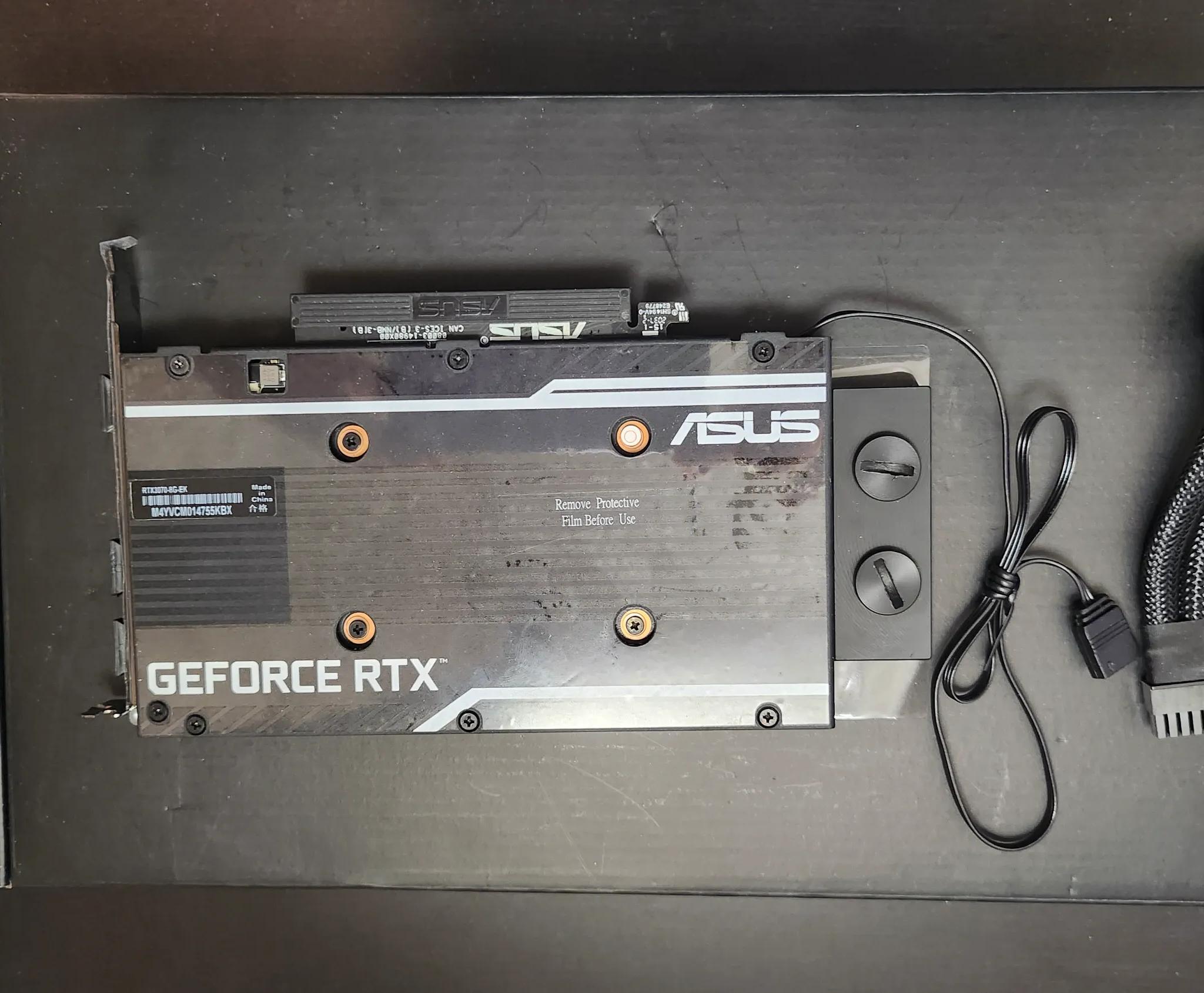 GPU Watercooling Combo: Asus EKWB RTX 3070 8GB + 280mm Radiator + 90° Adapters