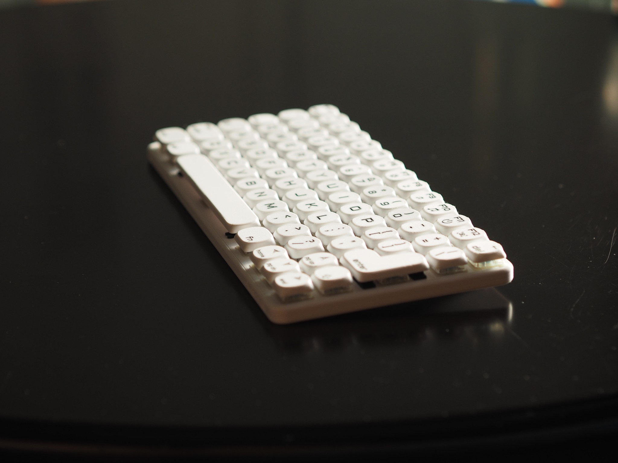 Low Profile 74-key Mechanical Keyboard • Hot Swappable, Hand Assembled, Gaming, Travel, USB-C