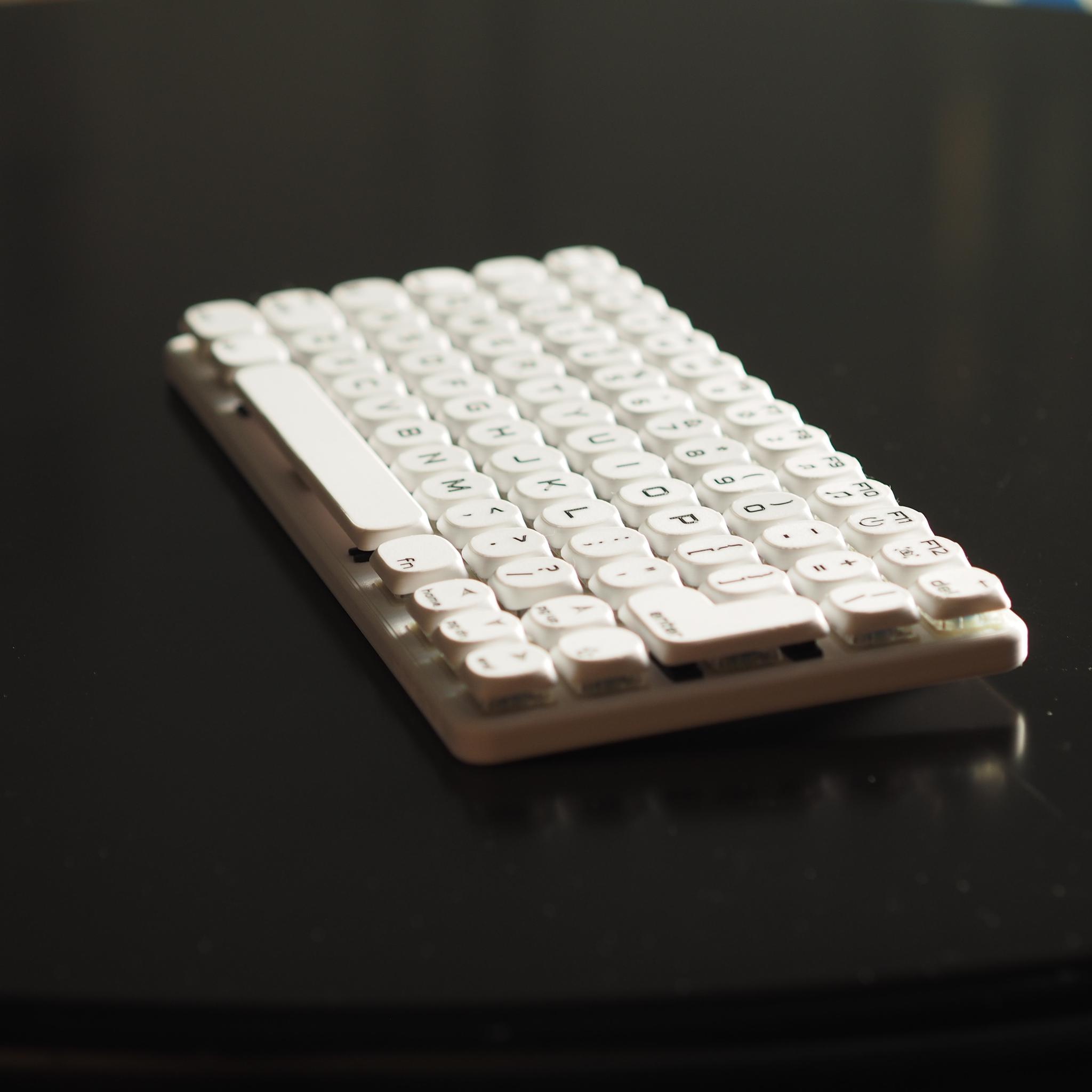 Low Profile 74-key Mechanical Keyboard • Hot Swappable, Hand Assembled, Gaming, Travel, USB-C