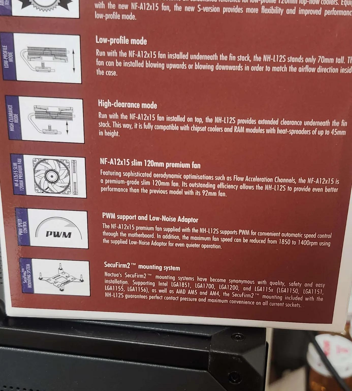 Noctua NH-L12S [READ DESCRIPTION]
