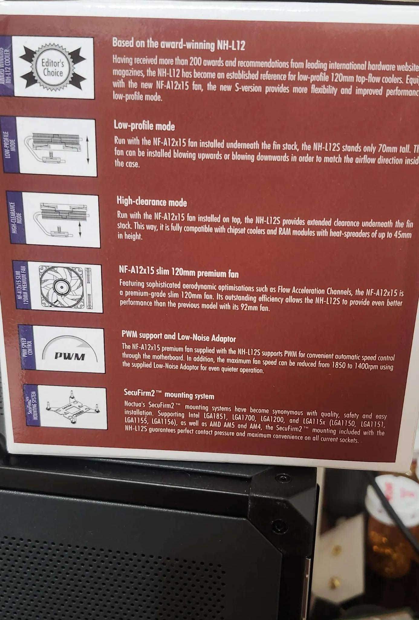 Noctua NH-L12S [READ DESCRIPTION]