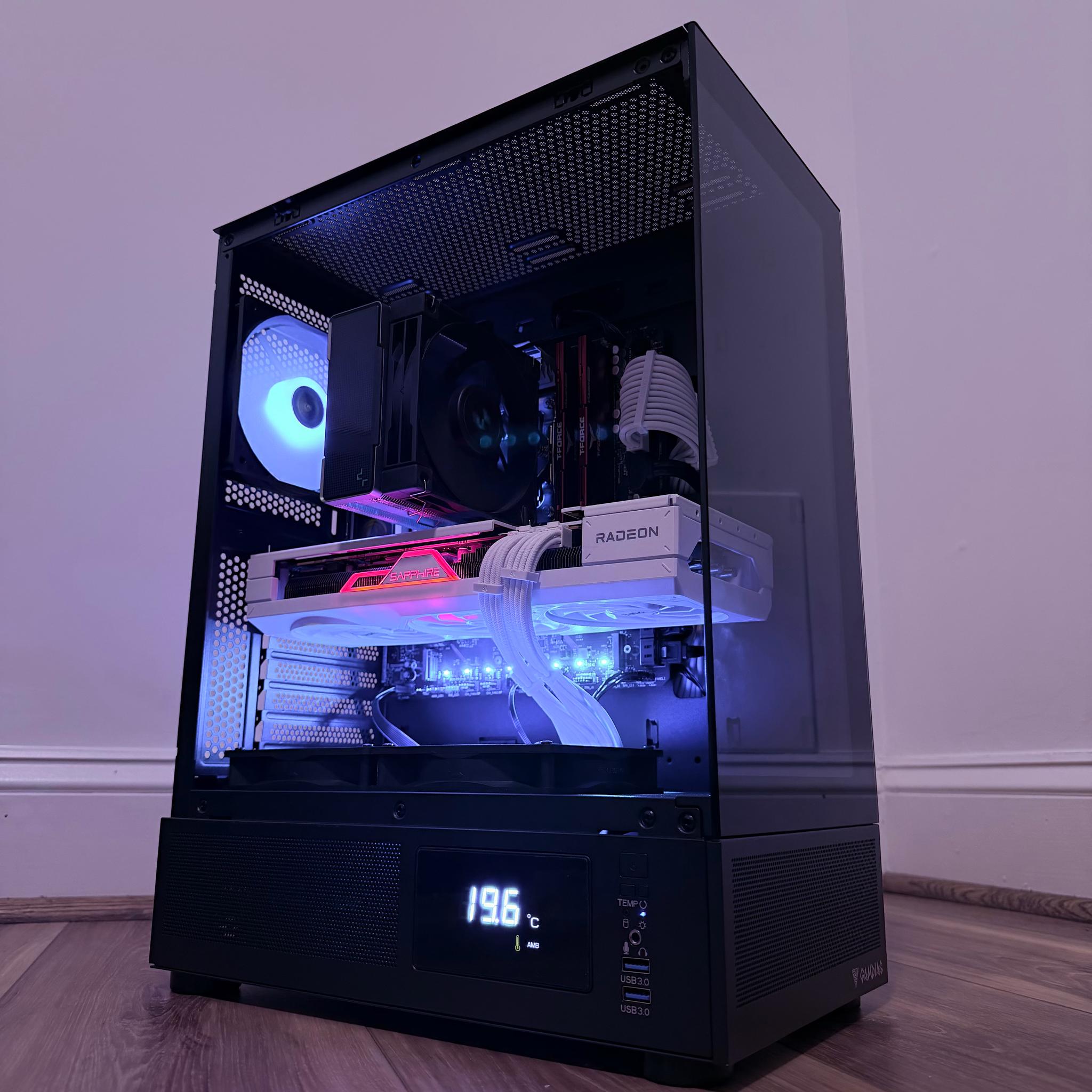 🔵⚪️"Sonic Pulse"⚪️🔵| 1440p/4k Gaming | RX 7800XT 16GB | 32GB DDR5 | i5 13400F | 1.75tb SSD | Win11