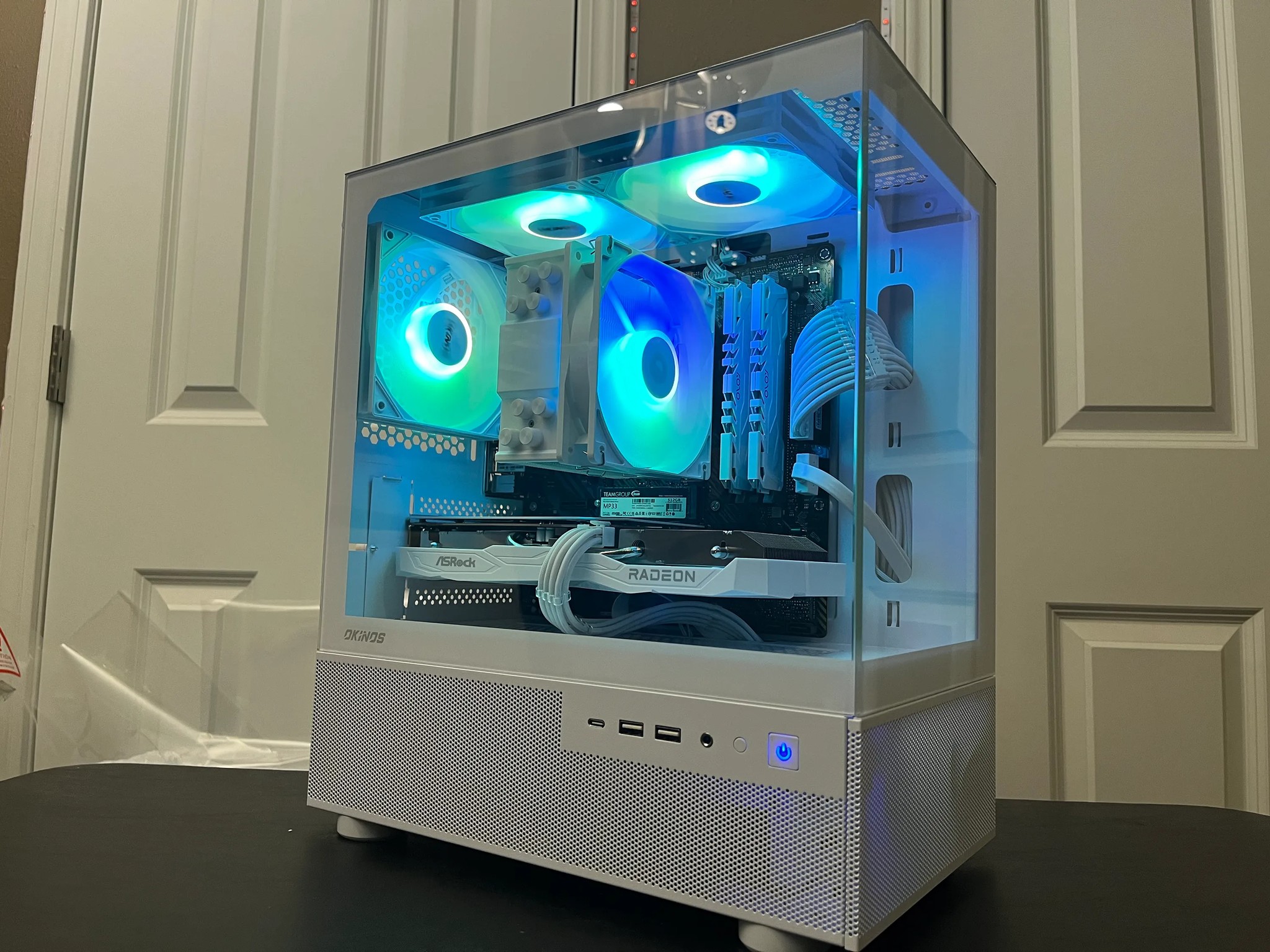 WHITE ARGB PC|RX 6600|RYZEN 5 5500|16GB RAM|500GB NVME