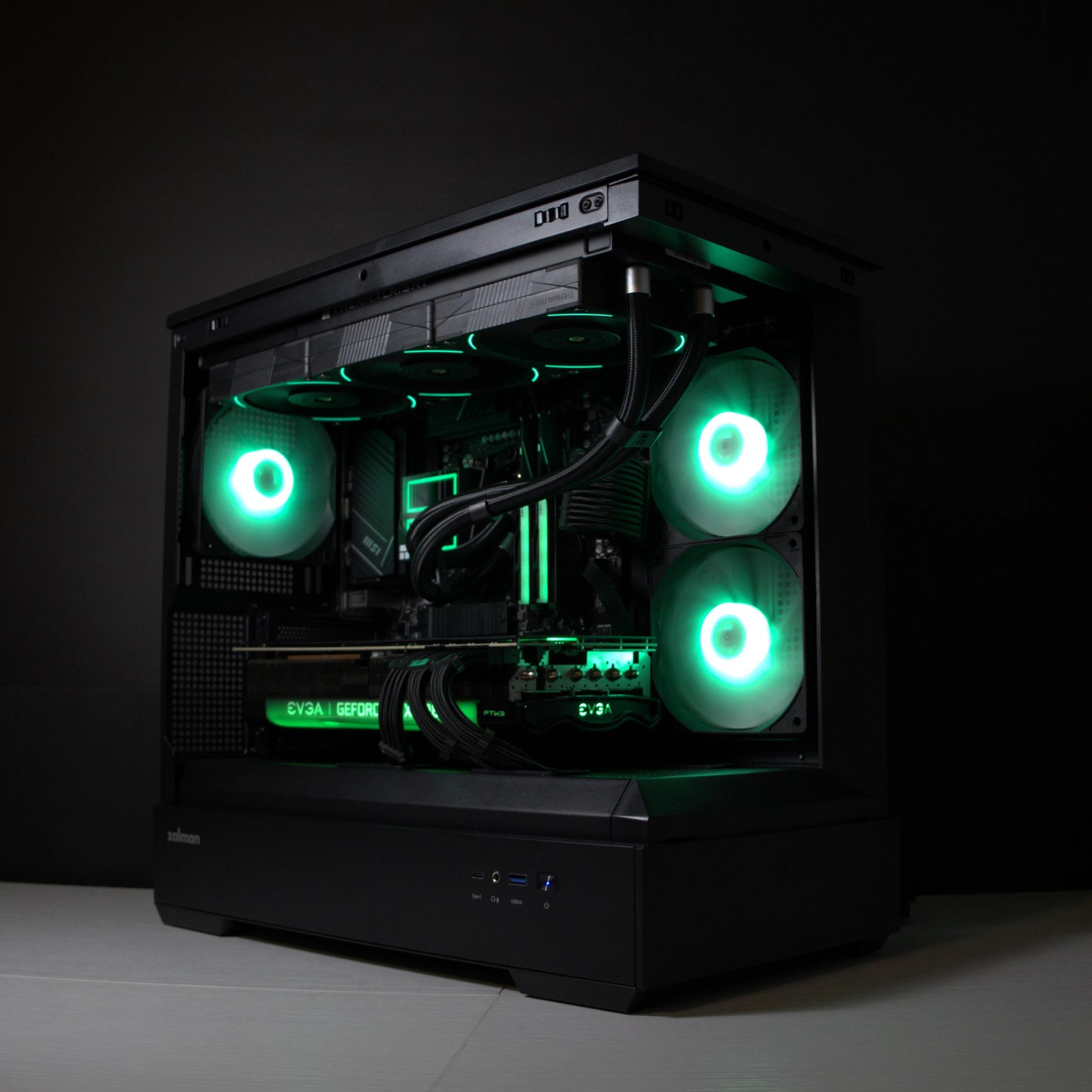 🔵BIG BLUE🔵 Gaming PC | AMD Ryzen 5 7600 | 32GB DDR5 | RTX 3080 | 1TB SSD | Win11 Home | Wi-Fi