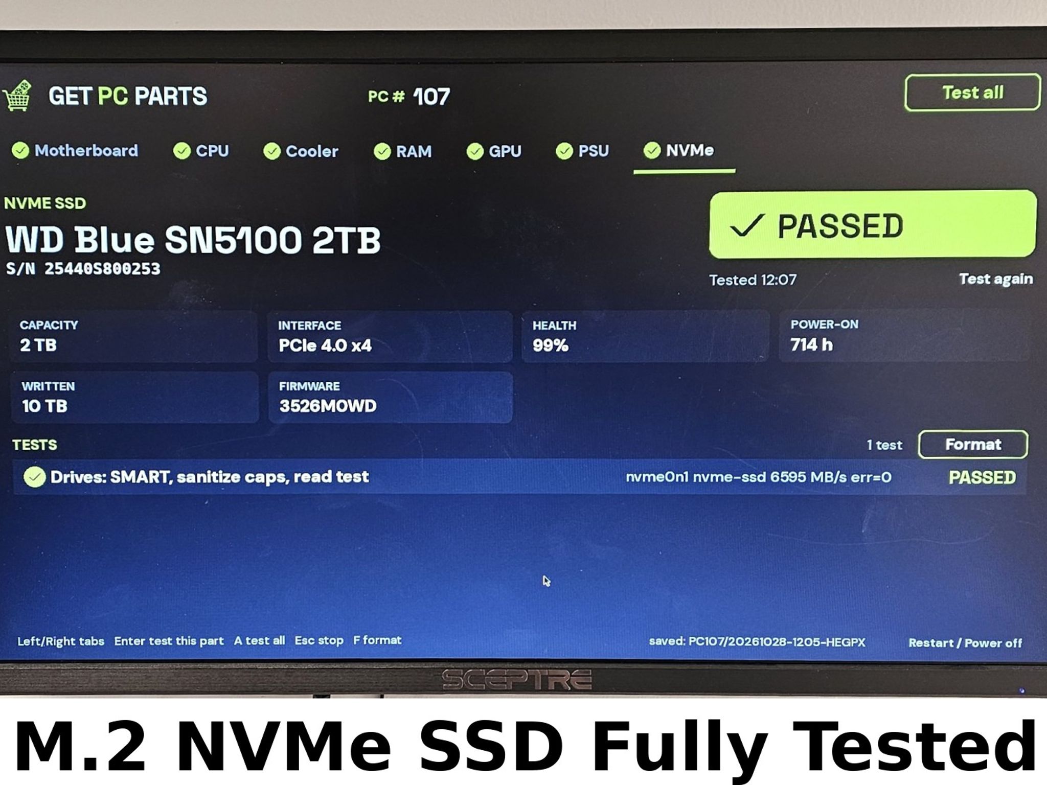2TB NVMe M.2 SSD WD Blue SN5100 Gen4