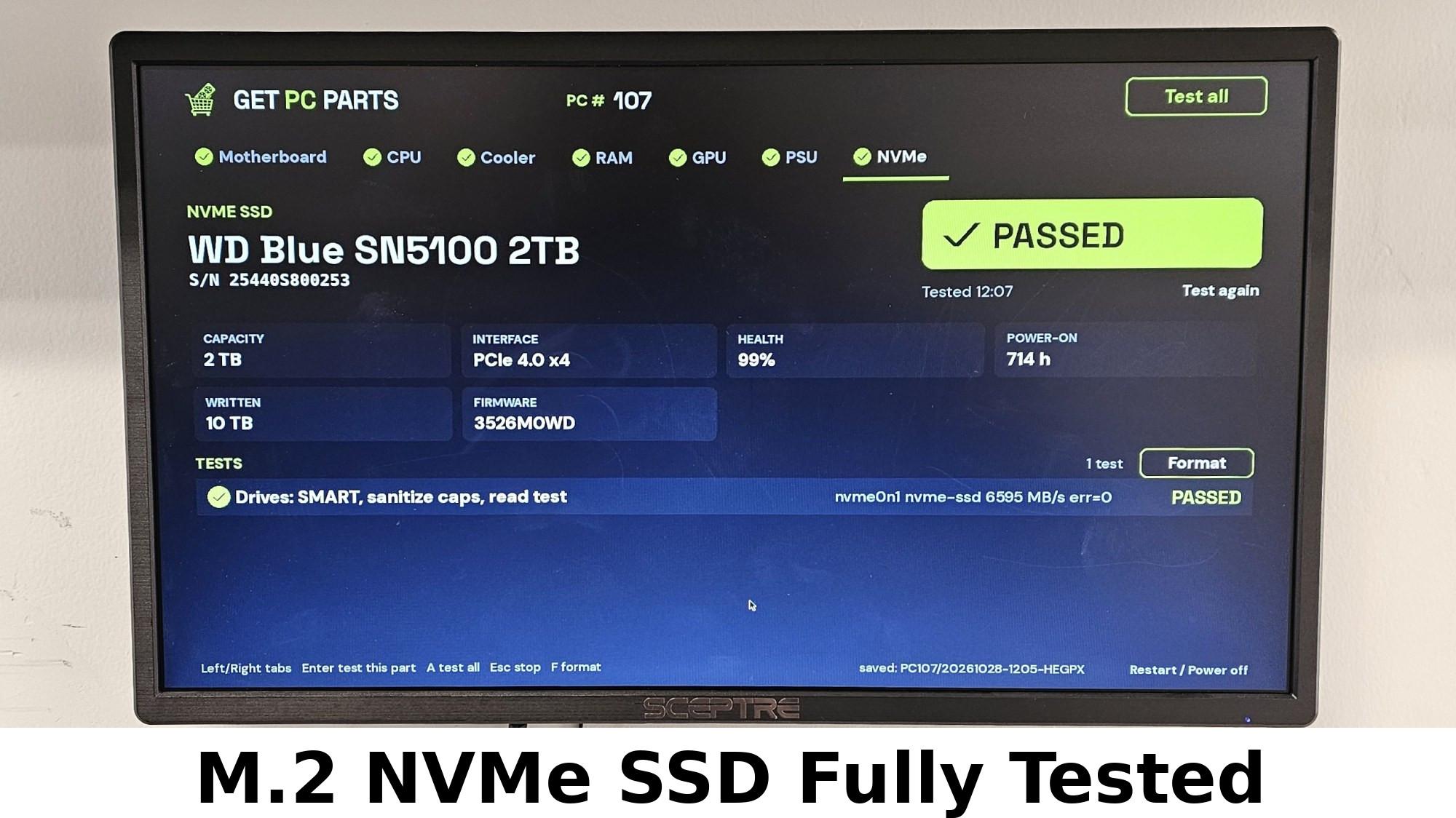 2TB NVMe M.2 SSD WD Blue SN5100 Gen4