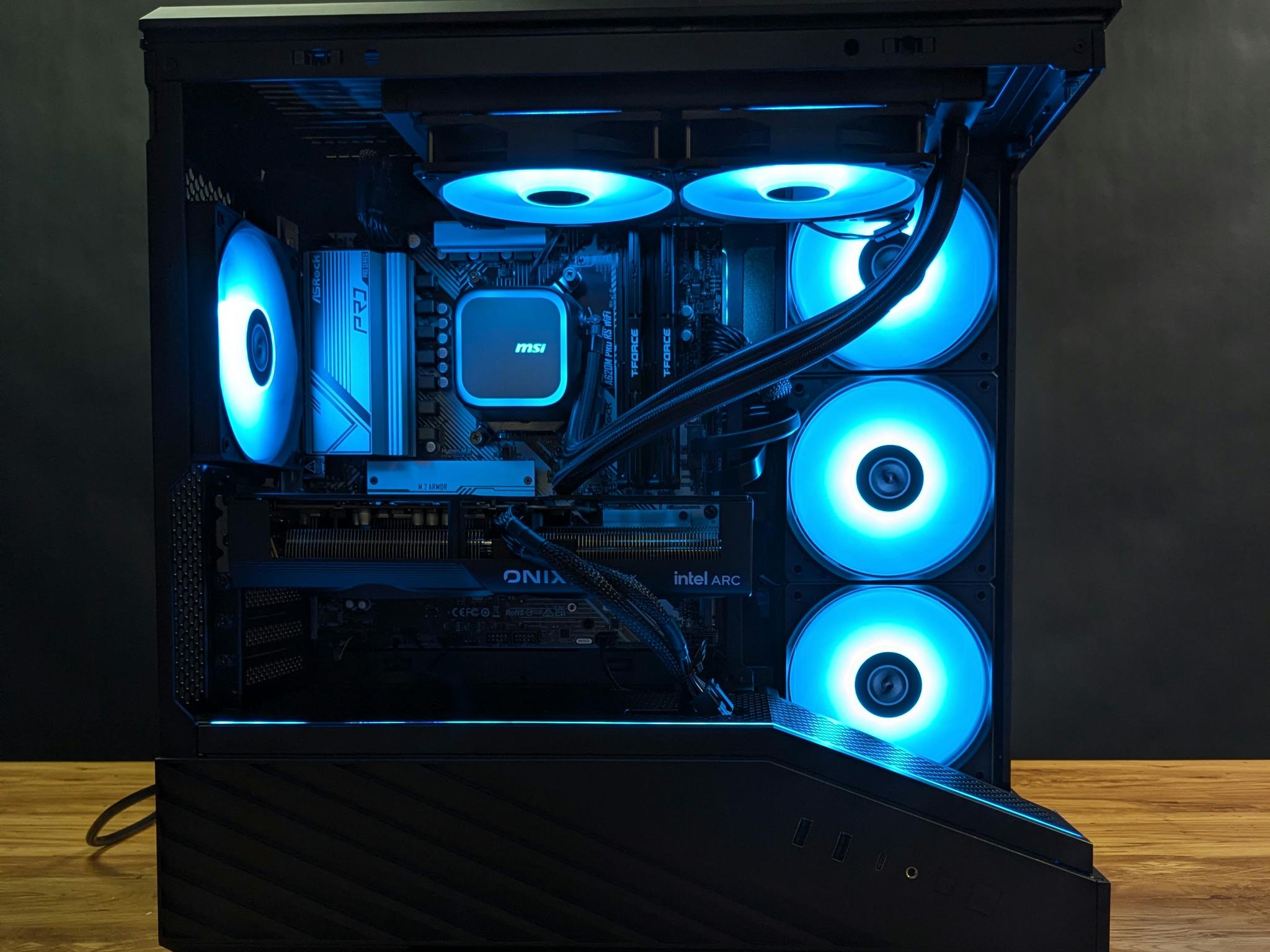 Black RGB Gaming PC - Arc B580 - Ryzen 7 8700F