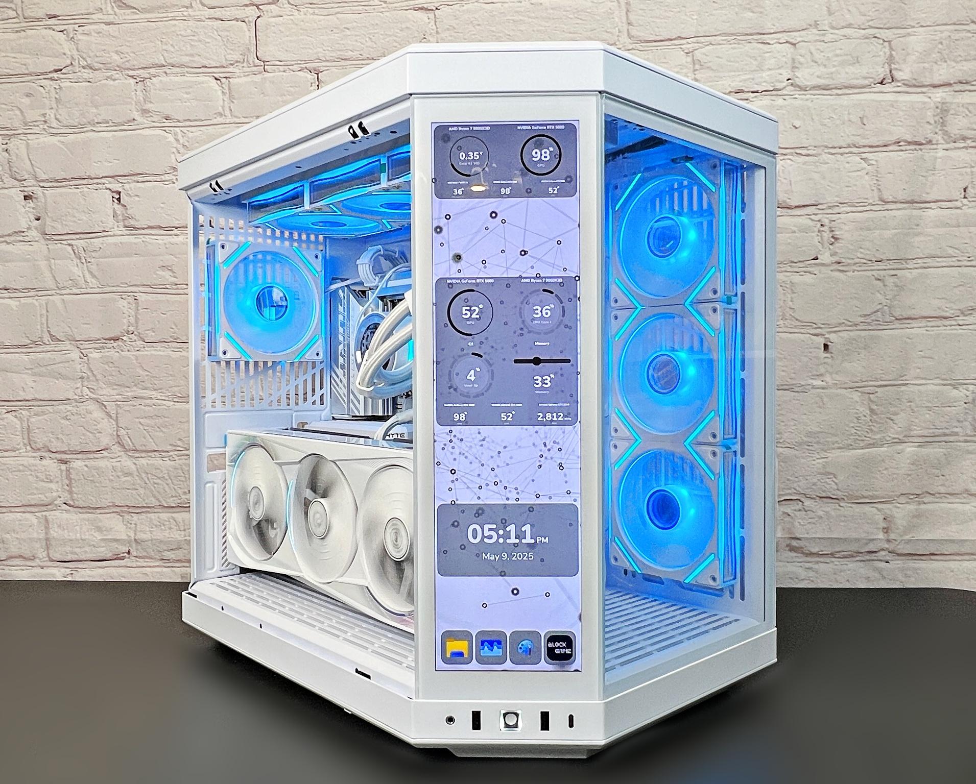 5080 AORUS MASTER ICE 9800X3D 32GB DDR5 2TB M.2 WIFI 7 HYTE Y70 TOUCH INFINITE