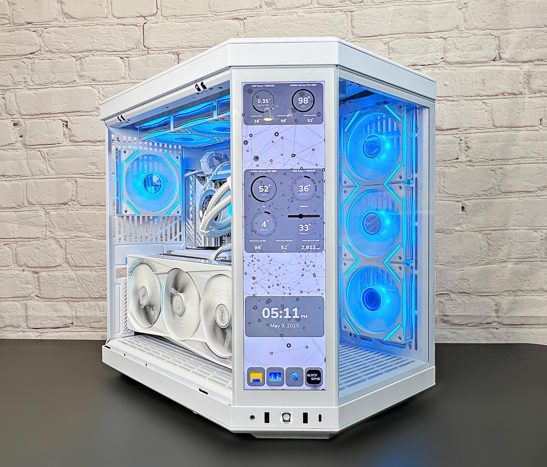 5080 AORUS MASTER ICE 9800X3D 32GB DDR5 2TB M.2 WIFI 7 HYTE Y70 TOUCH INFINITE