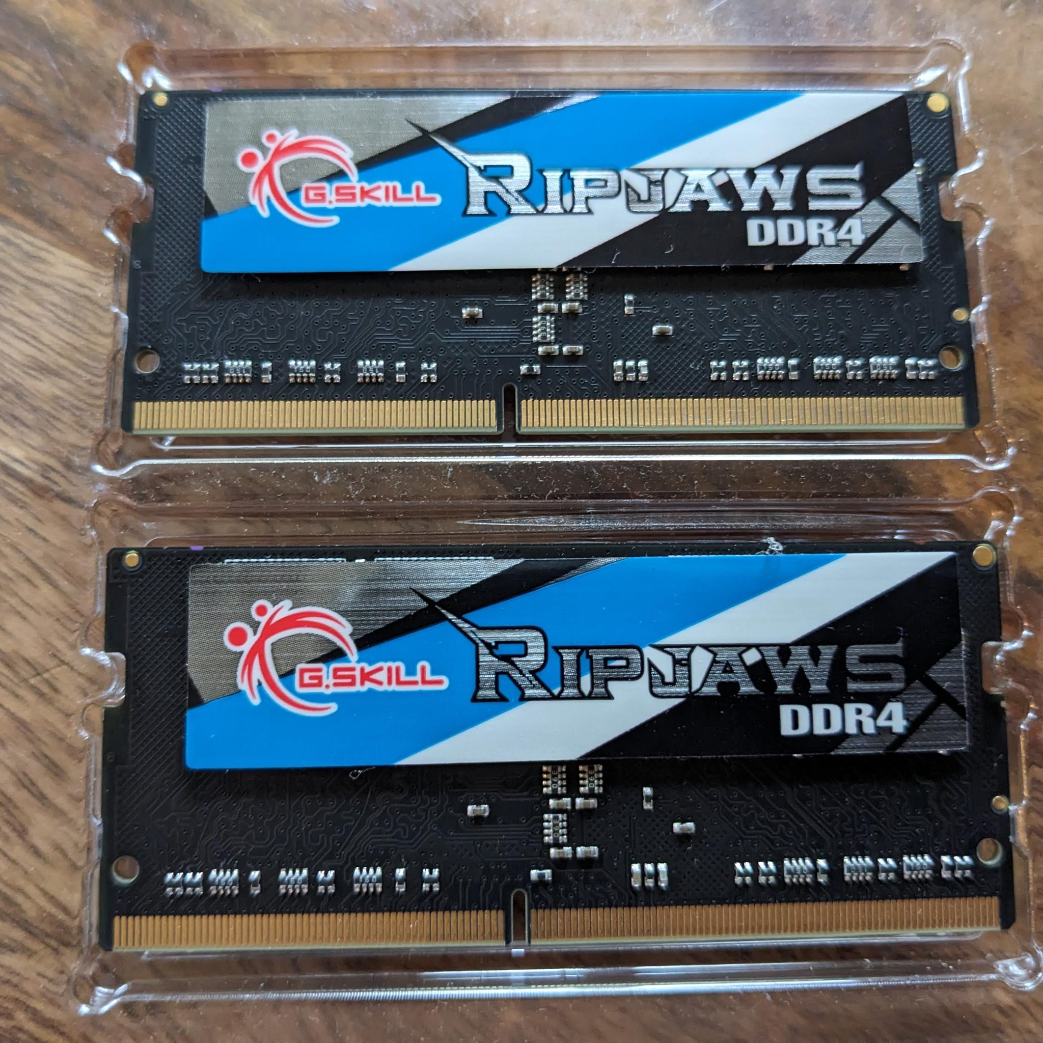 G.SKILL Ripjaws DDR4 SO-DIMM 4GBx2 CL16 2400 IOB