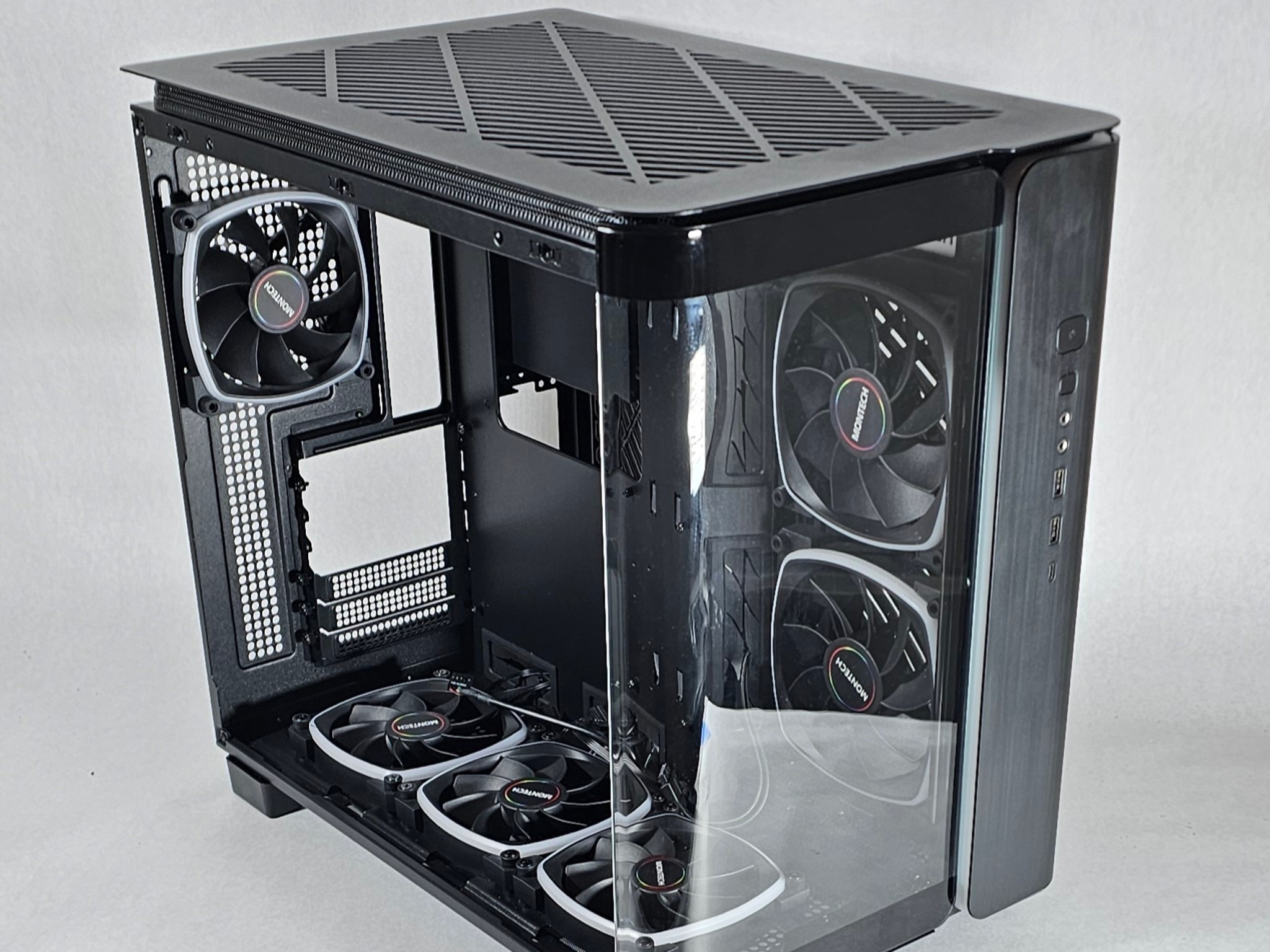 Montech PC Case with Tempered Glass and Front Mesh
