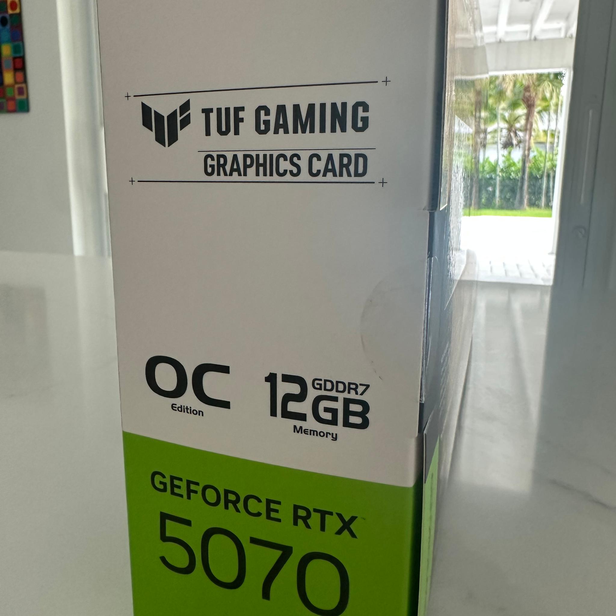 ASUS TUF Gaming GeForce RTX 5070 12GB OC Graphics Card - Brand New Sealed