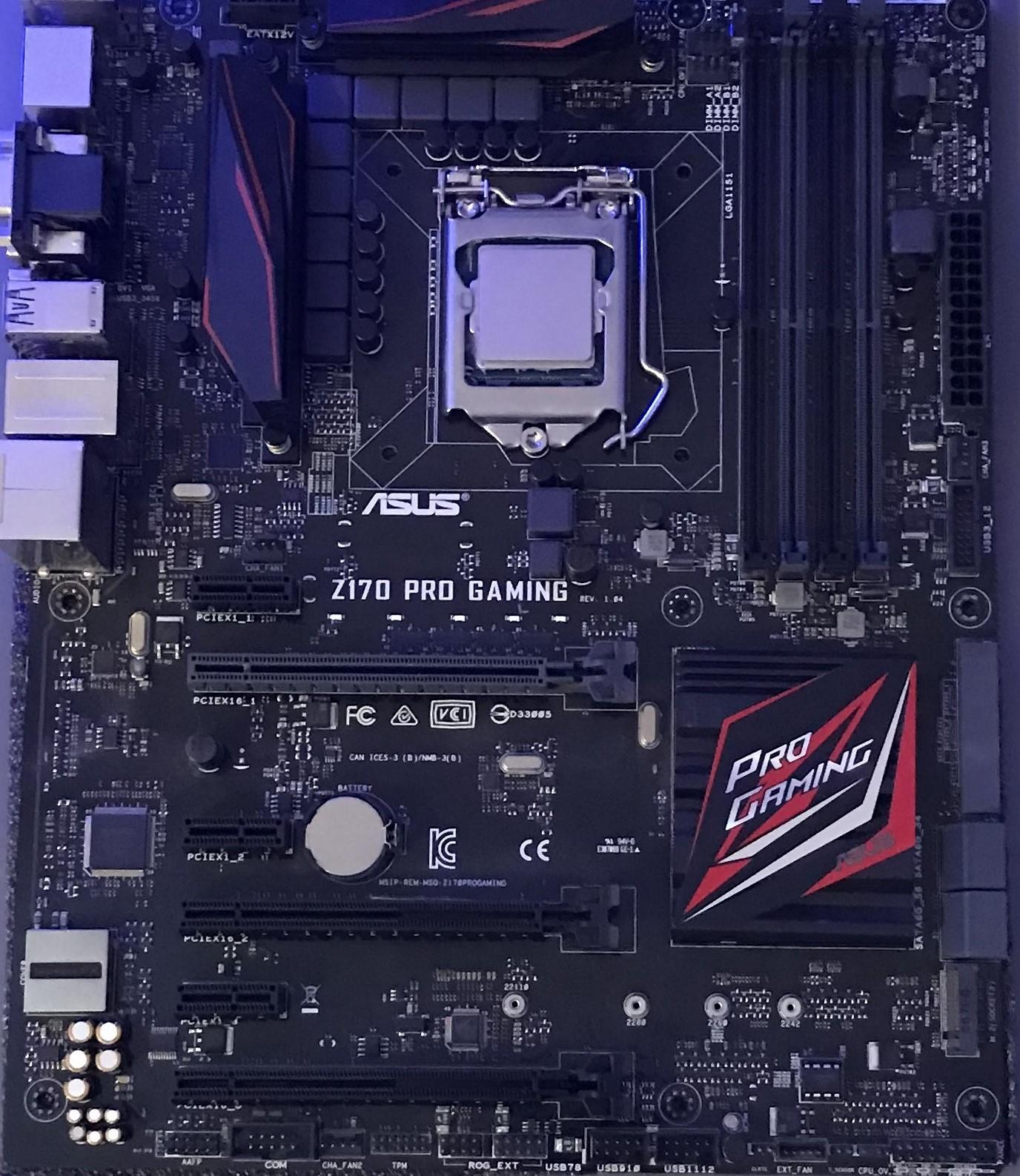 CPU,Mobo and Ram combo Intel i76700k ASUS z170pro gaming & 16gb Trident Z ddr4 3400