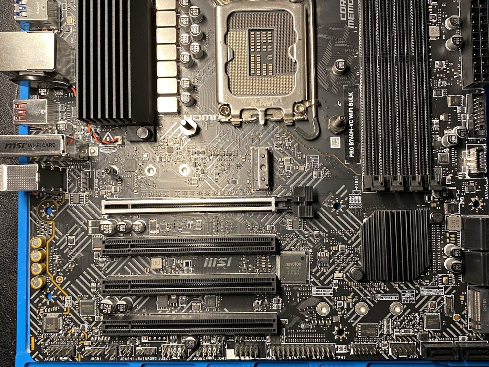 MSI PRO B760M-WIFI DDR5 MicroATX Intel LGA1700 Motherboard M.2 PCIe
